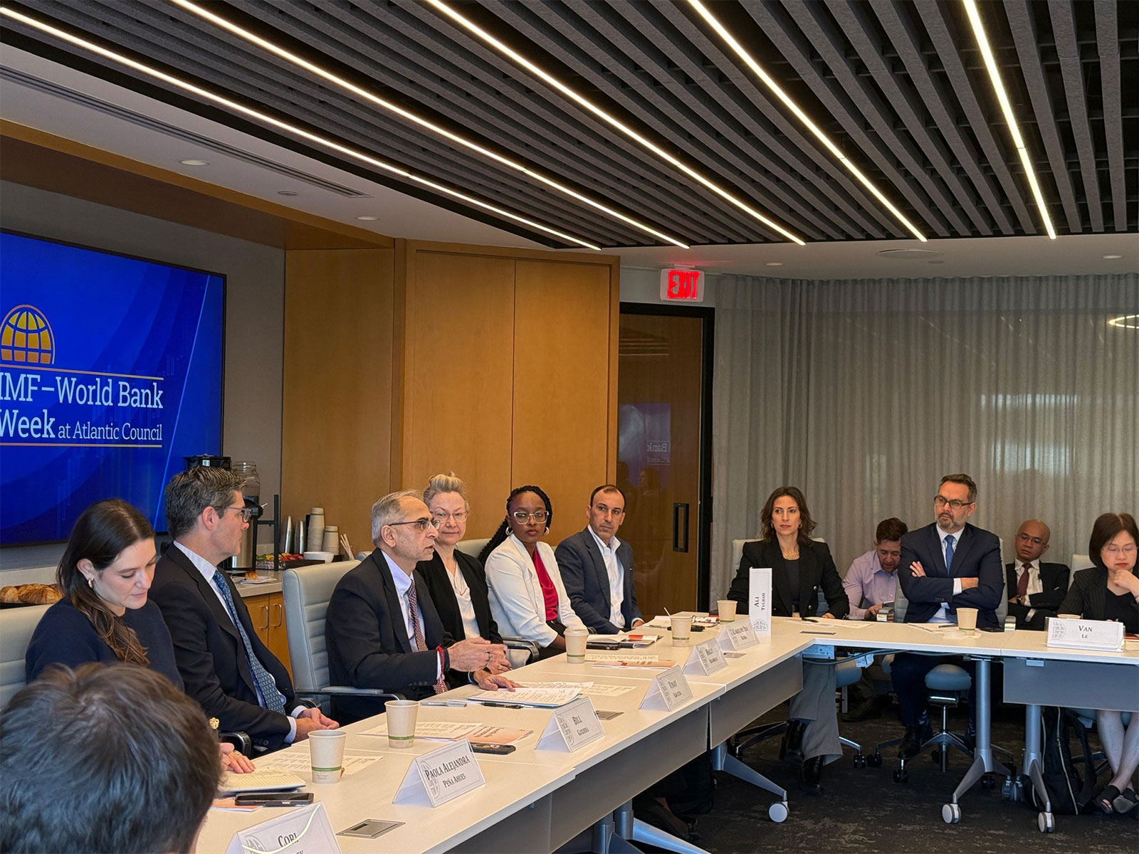 Ambassador Vinay Mohan Kwatra at the Atlantic Council AI Roundtable (Photo/ X@AmbVMKwatra)