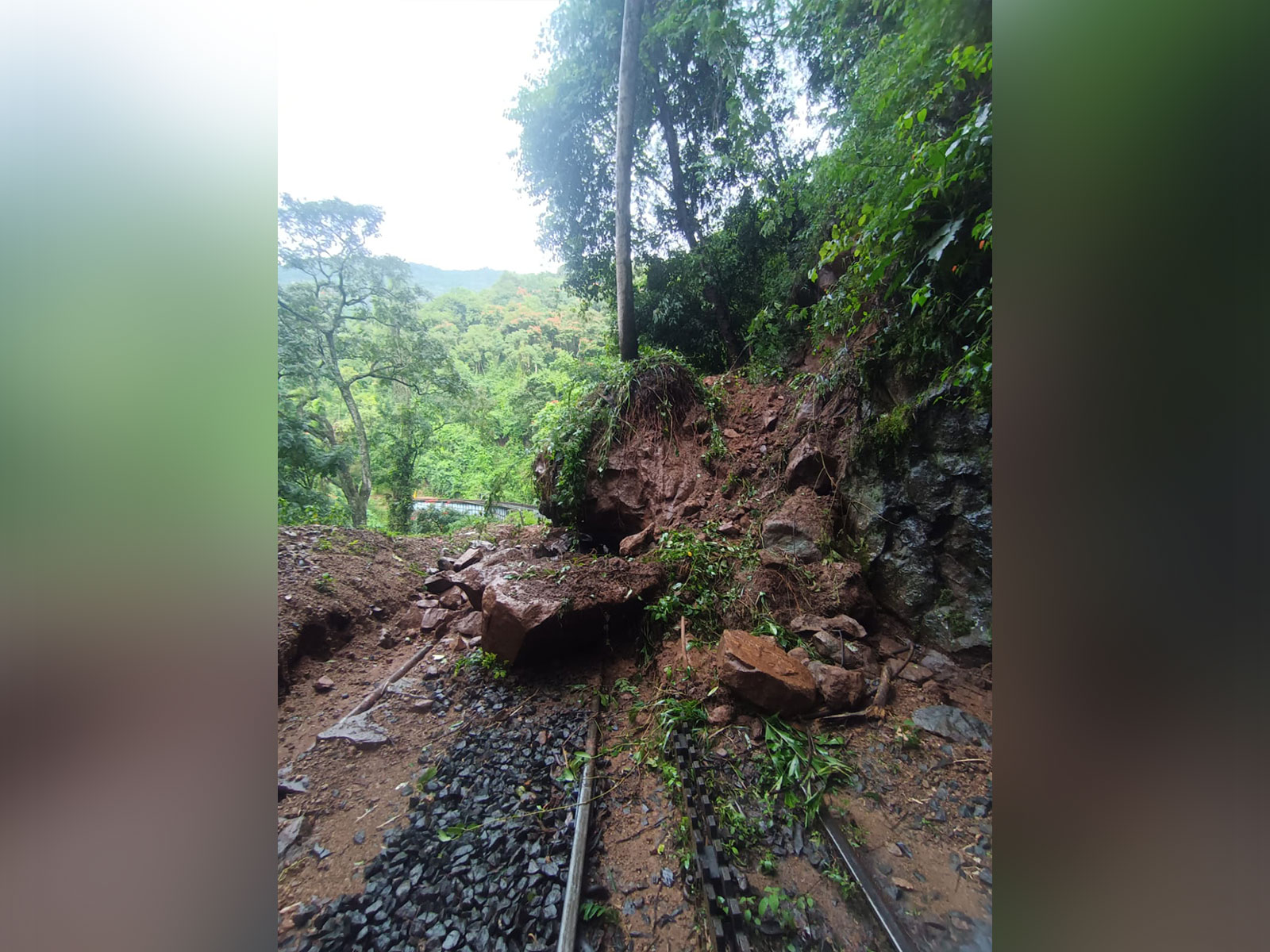 Train services disrupted in Nilgiris (Photo Credit: Southern railway PRO)