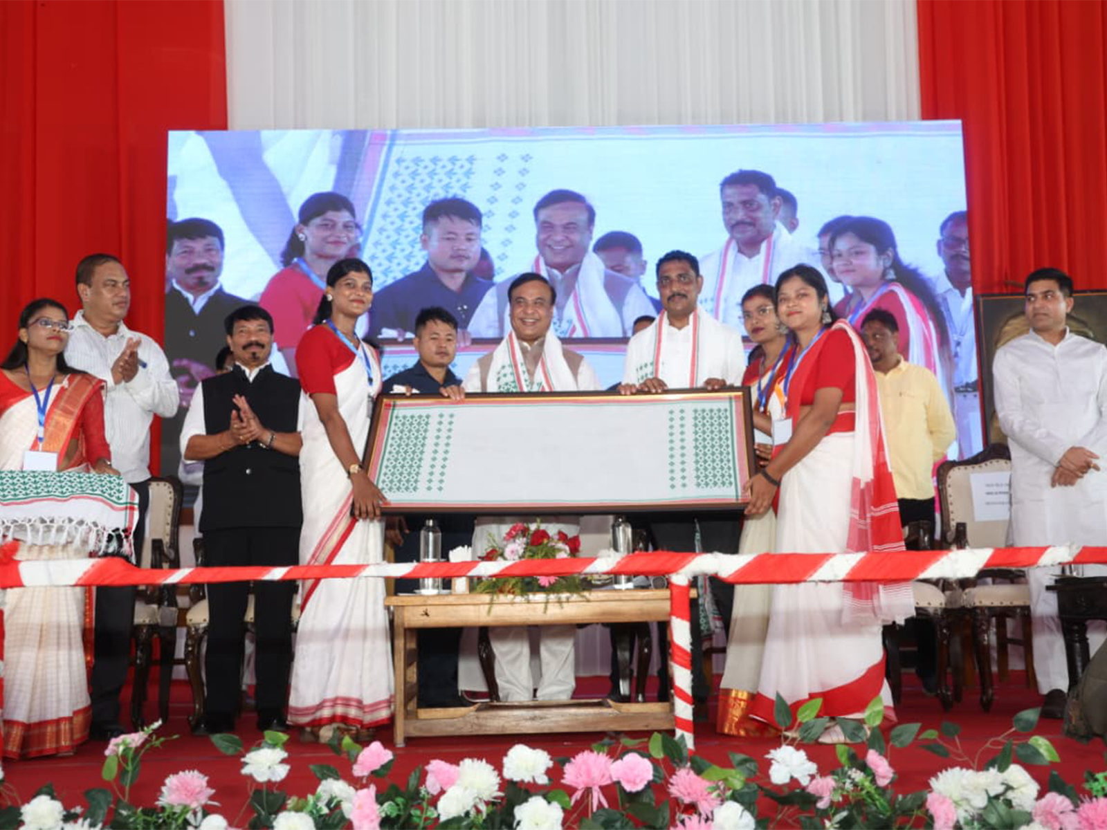 Assam Chief Minister Himanta Biswa Sarma in Jorhat (Photo:ANI)