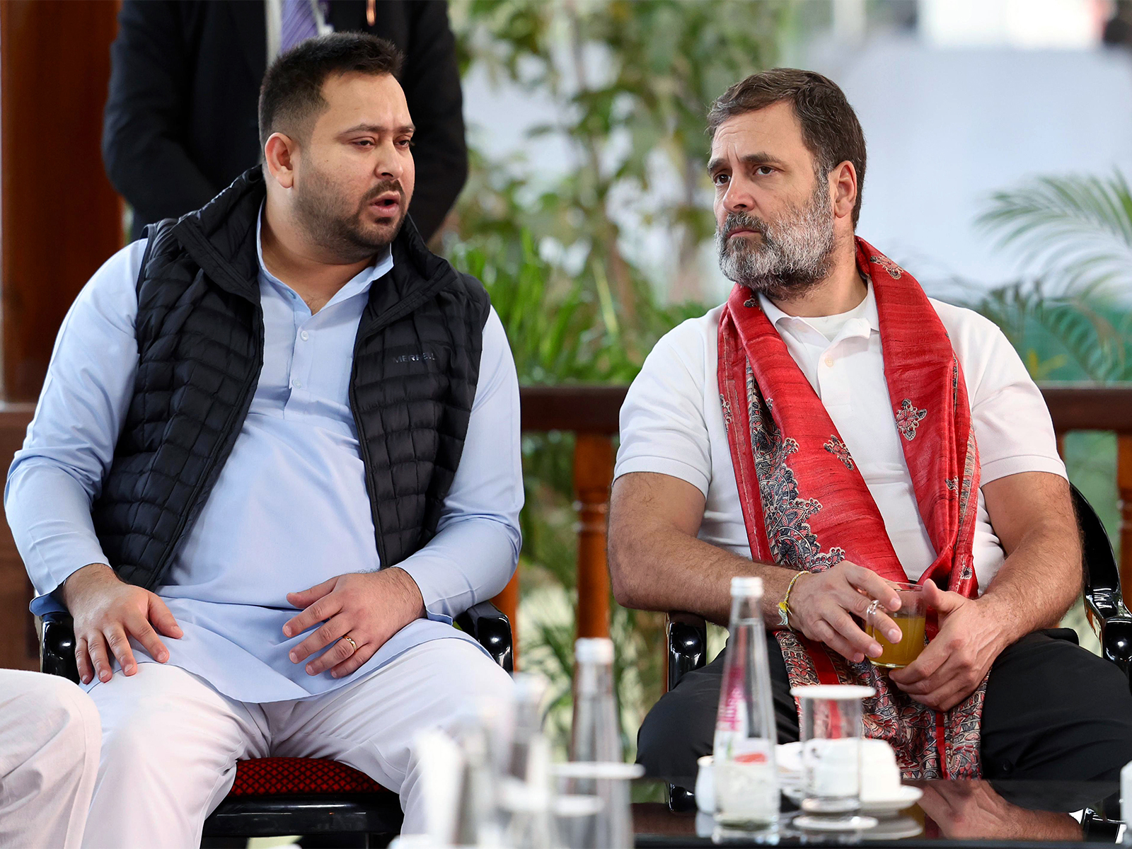 RJD leader Tejashwi Yadav and Congress MP Rahul Gandhi (File Photo/ANI)