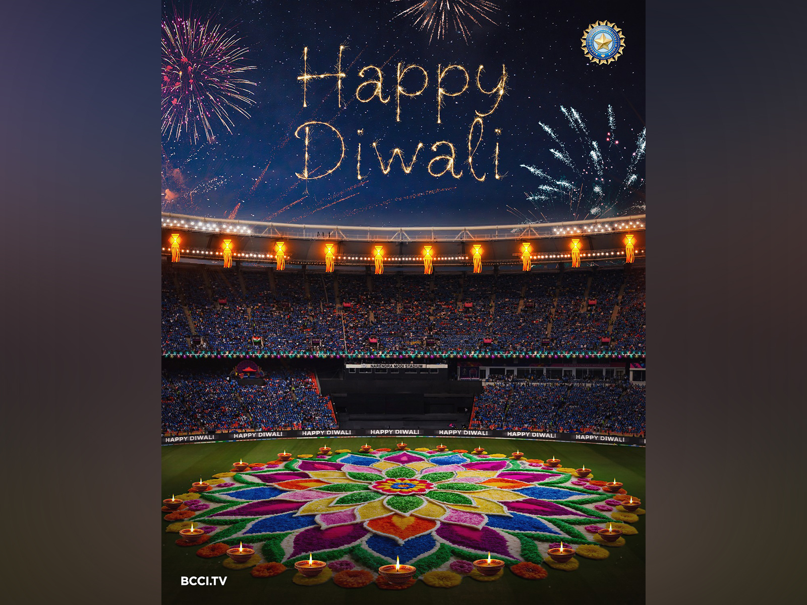 Happy Diwali poster (Photo: X/@BCCI)