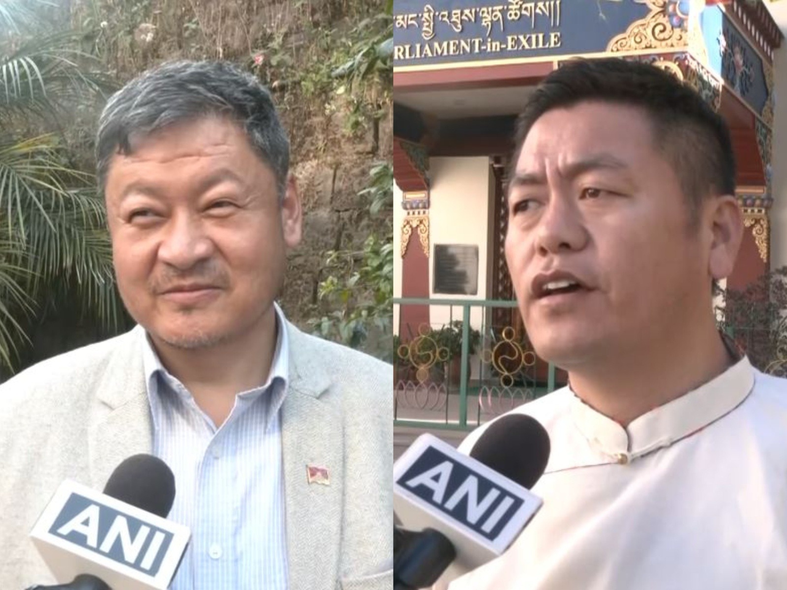 Tenzin Lekshay, spokesperson of Tibetan government in-exile and Dorjee Tsetan, member of Tibetan parliament in-exile (Photo/ANI)