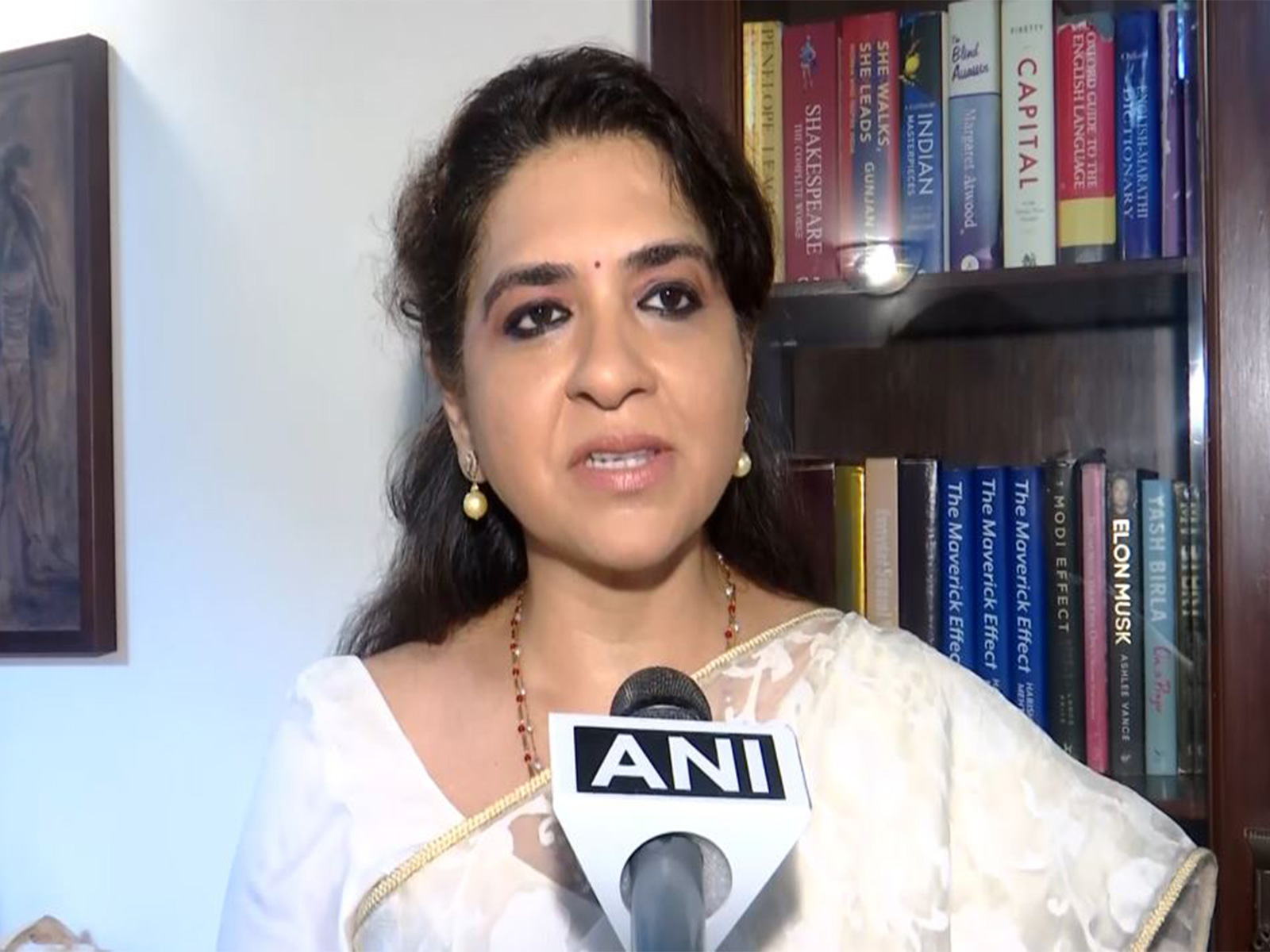Shiv Sena leader Shaina NC (Photo/ANI)