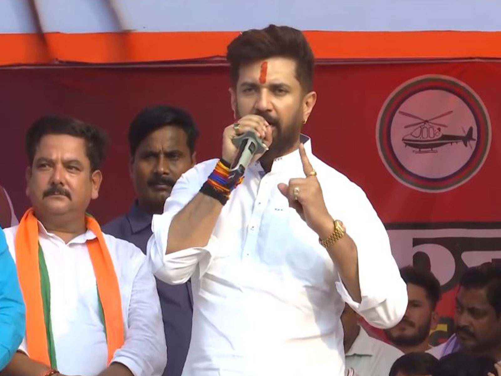 Lok Janshakti Party (Ram Vilas) National President Chirag Paswan (Photo/ANI)