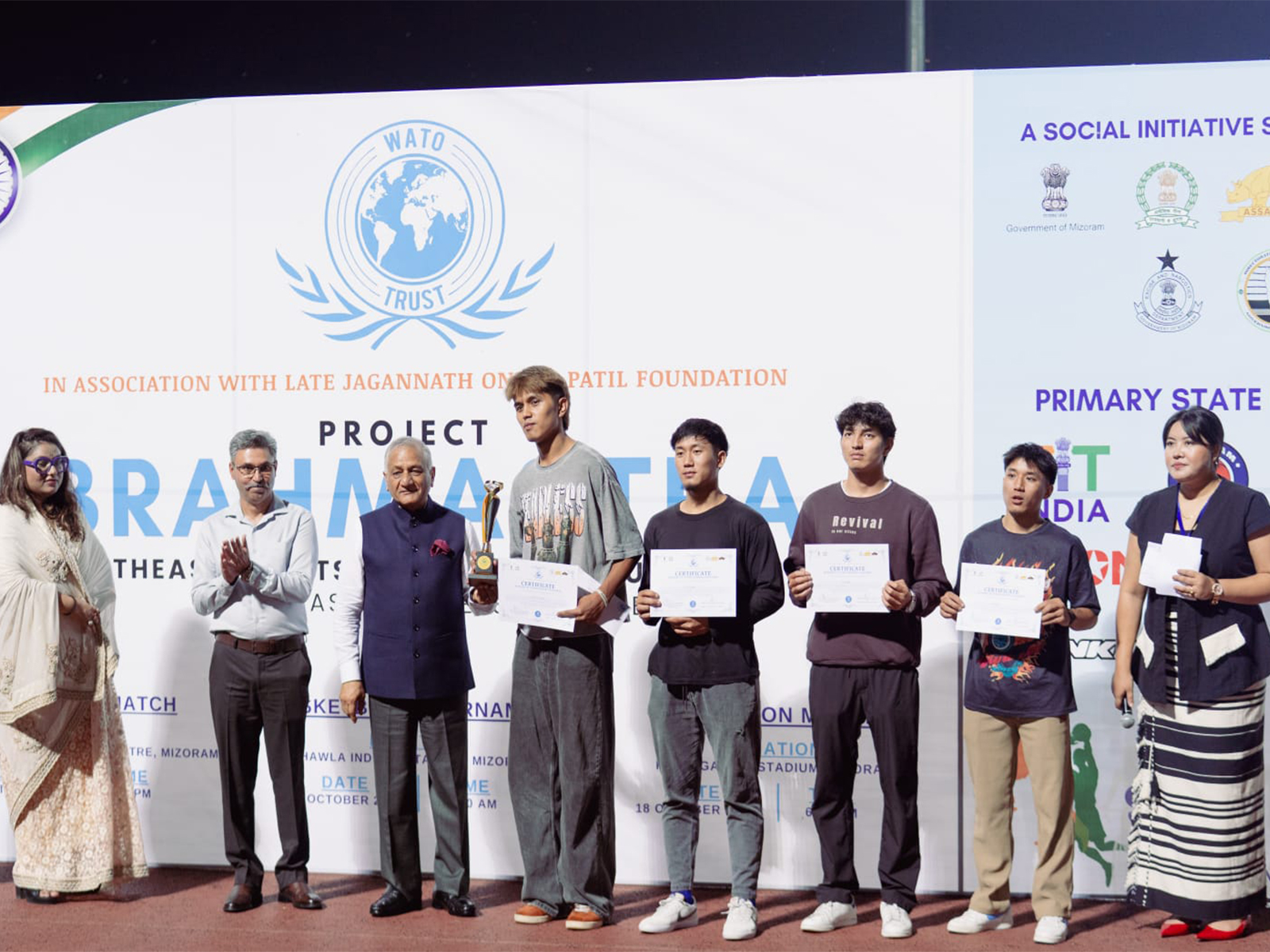 The final match was played on October 18 at Rajeev Gandhi stadium and was graced by Mizoram Governor General VK Singh.(Photo: Assam Rifles) 