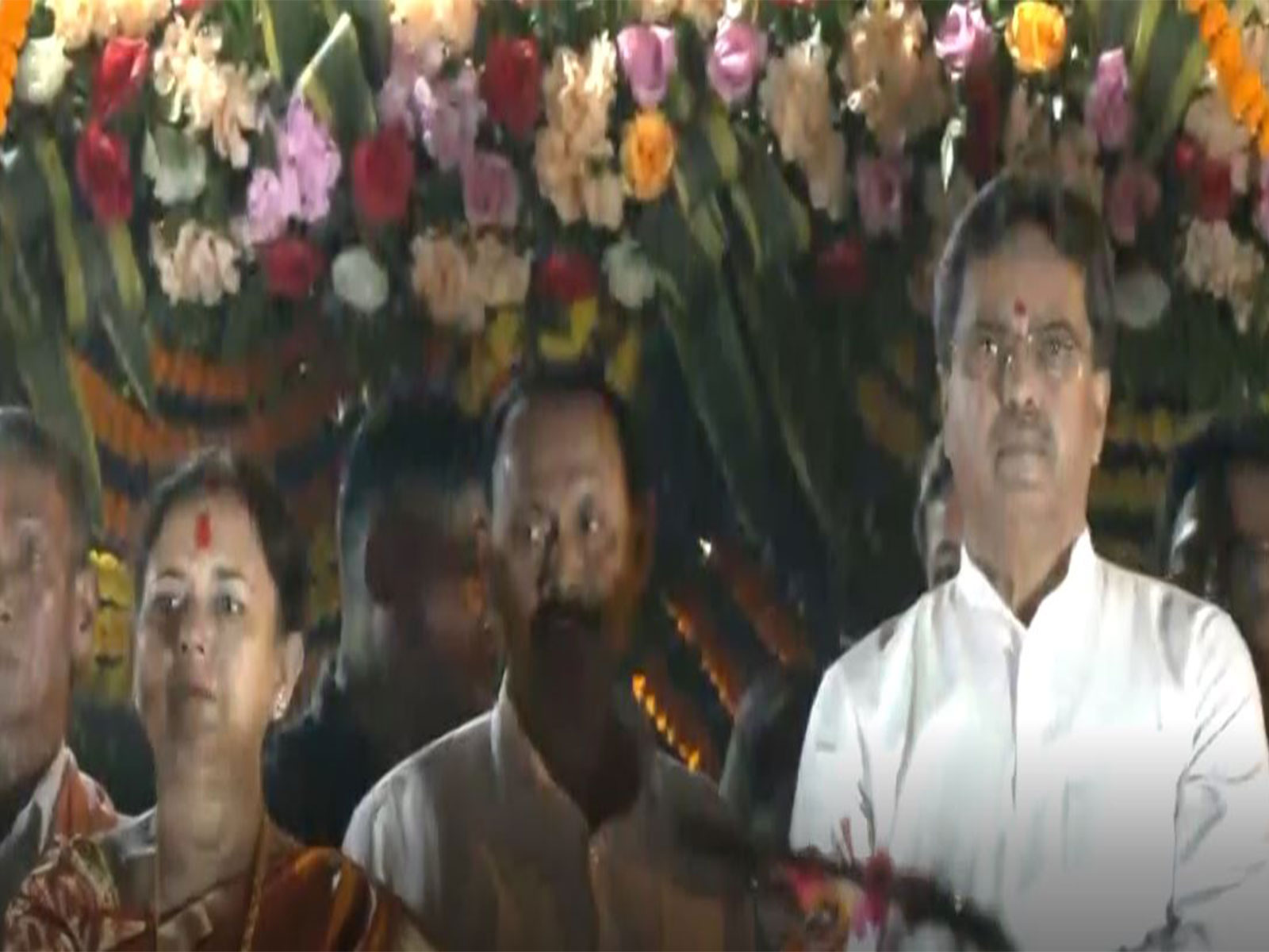 Tripura CM Manik Saha celebrates Diwali in Matabari Temple (Photo/ANI)
