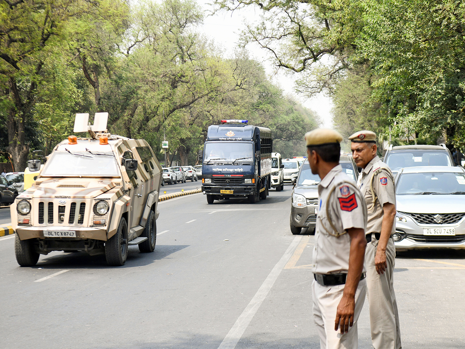 Visuals outside Patiala house court (File Photo/ANI)