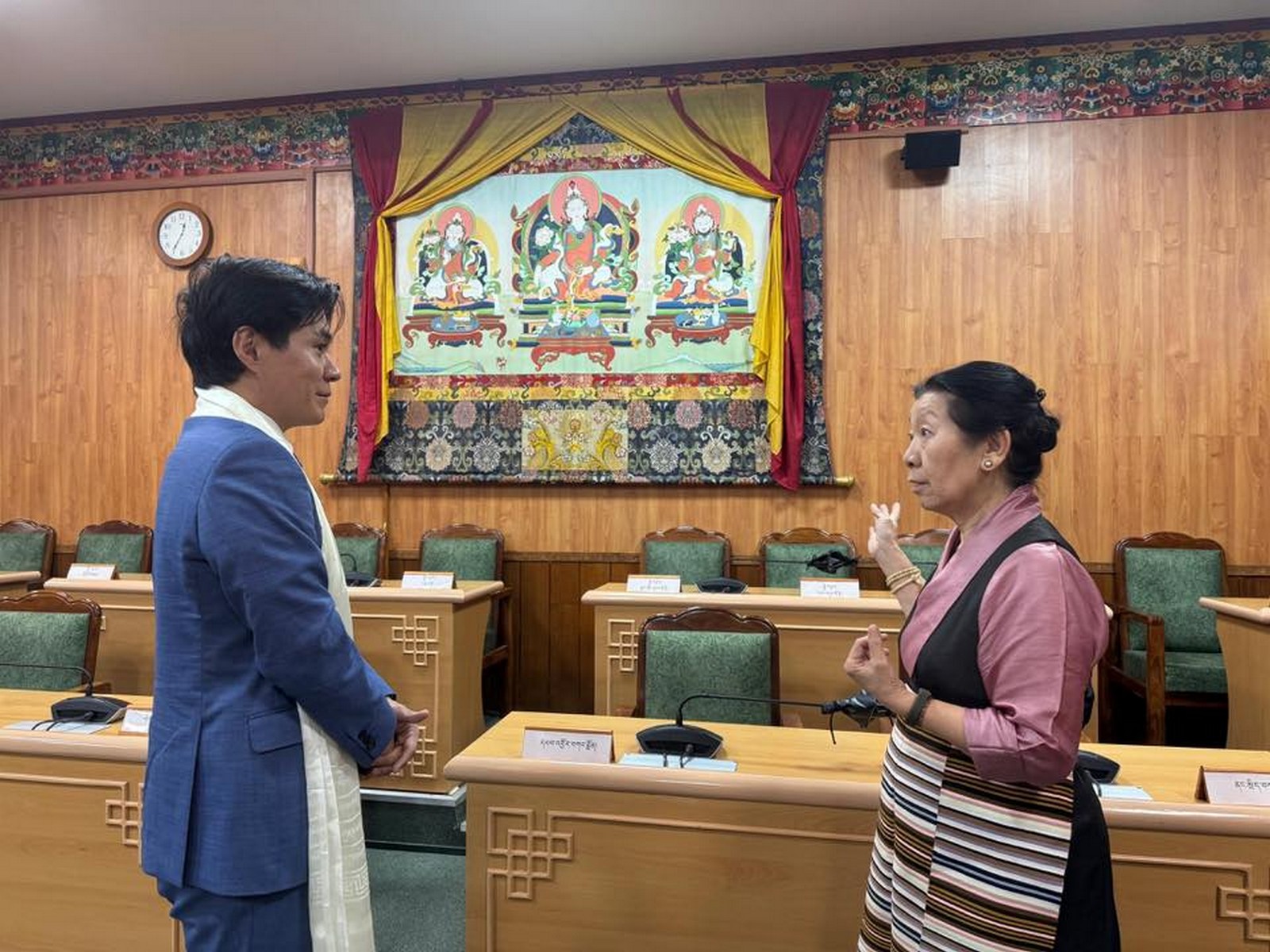 Deputy Speaker Dolma Tsering Teykhang Meets Japanese Town Member of Parliament Sadayuki Komori (Photo/Central Tibetan Administration)