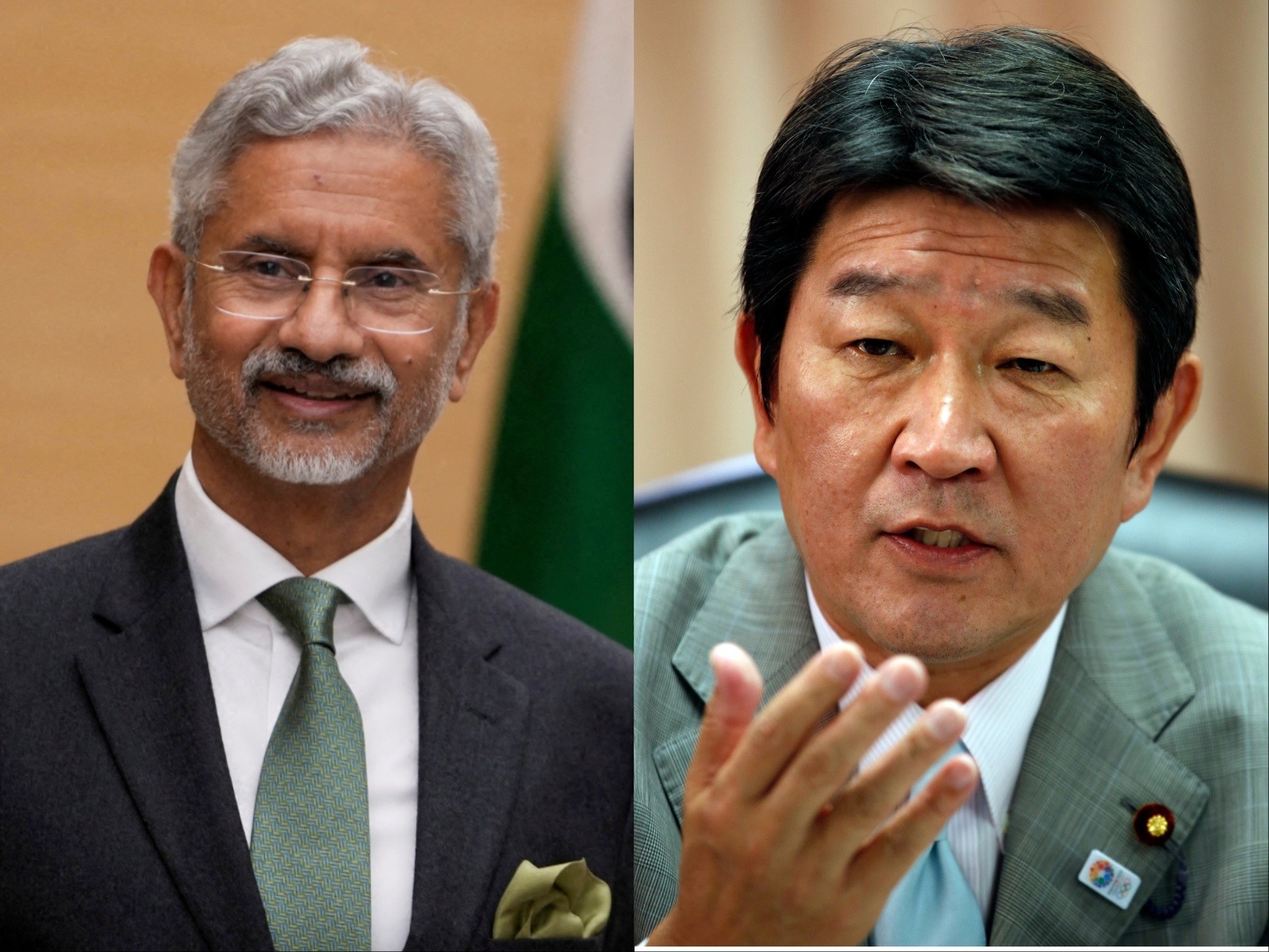 External Affairs Minister S Jaishankar and Japan FM Motegi Toshimitsu (File Photos/Reuters)