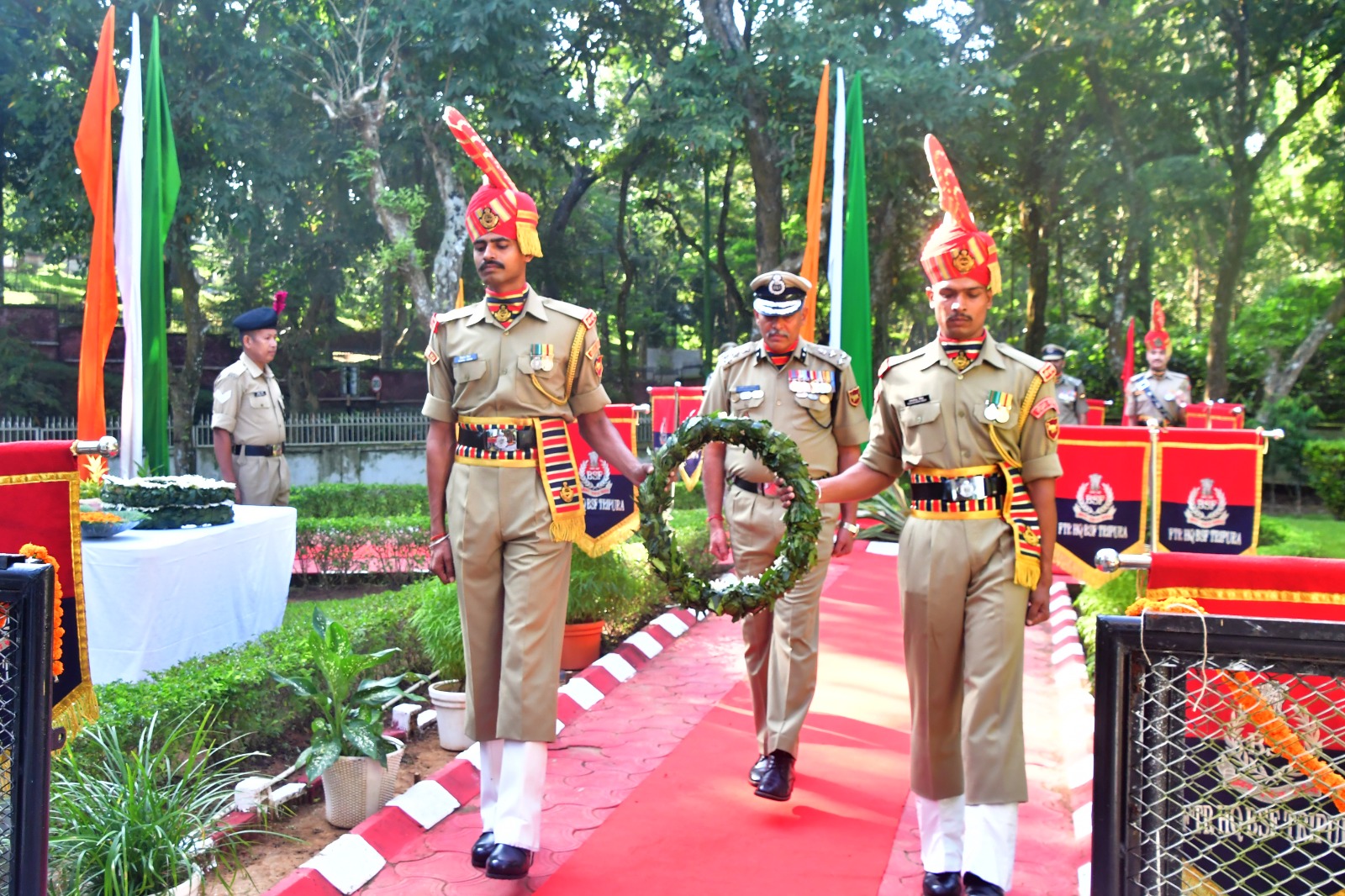 BSF Tripura Frontier pays tribute to martyrs on Police Commemoration Day (Photo: FTR HQ BSF Tripura)