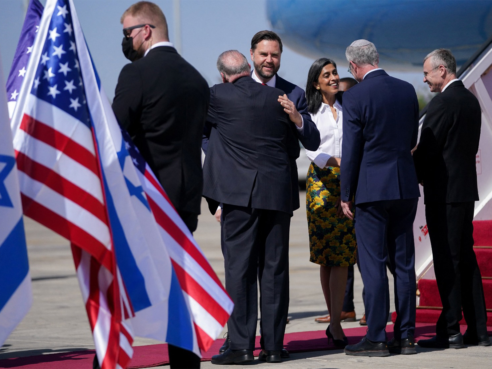 US Vice President JD Vance, Second Lady Usha Vance in Israel (Photo/Reuters)