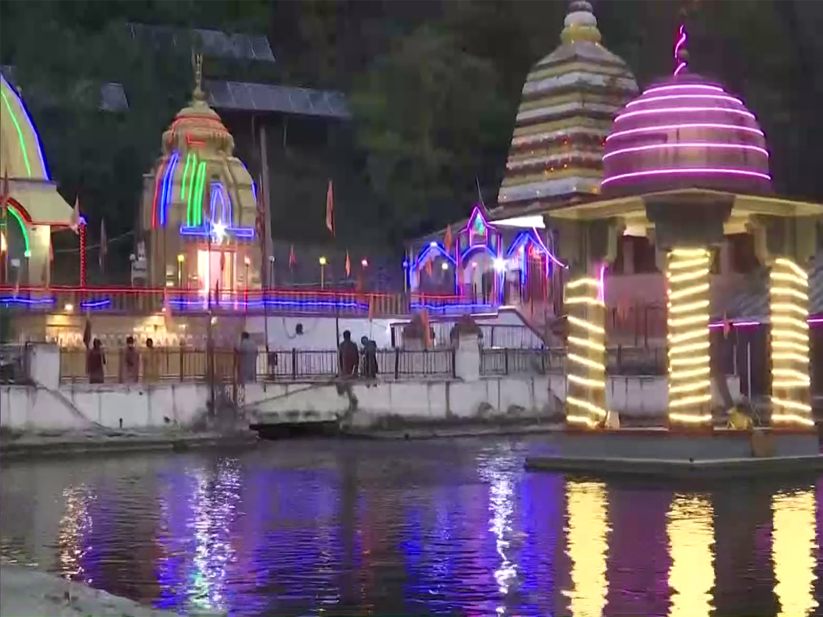 Diwali celebration at Surya Mandir in Anantnag (Photo/ANI)