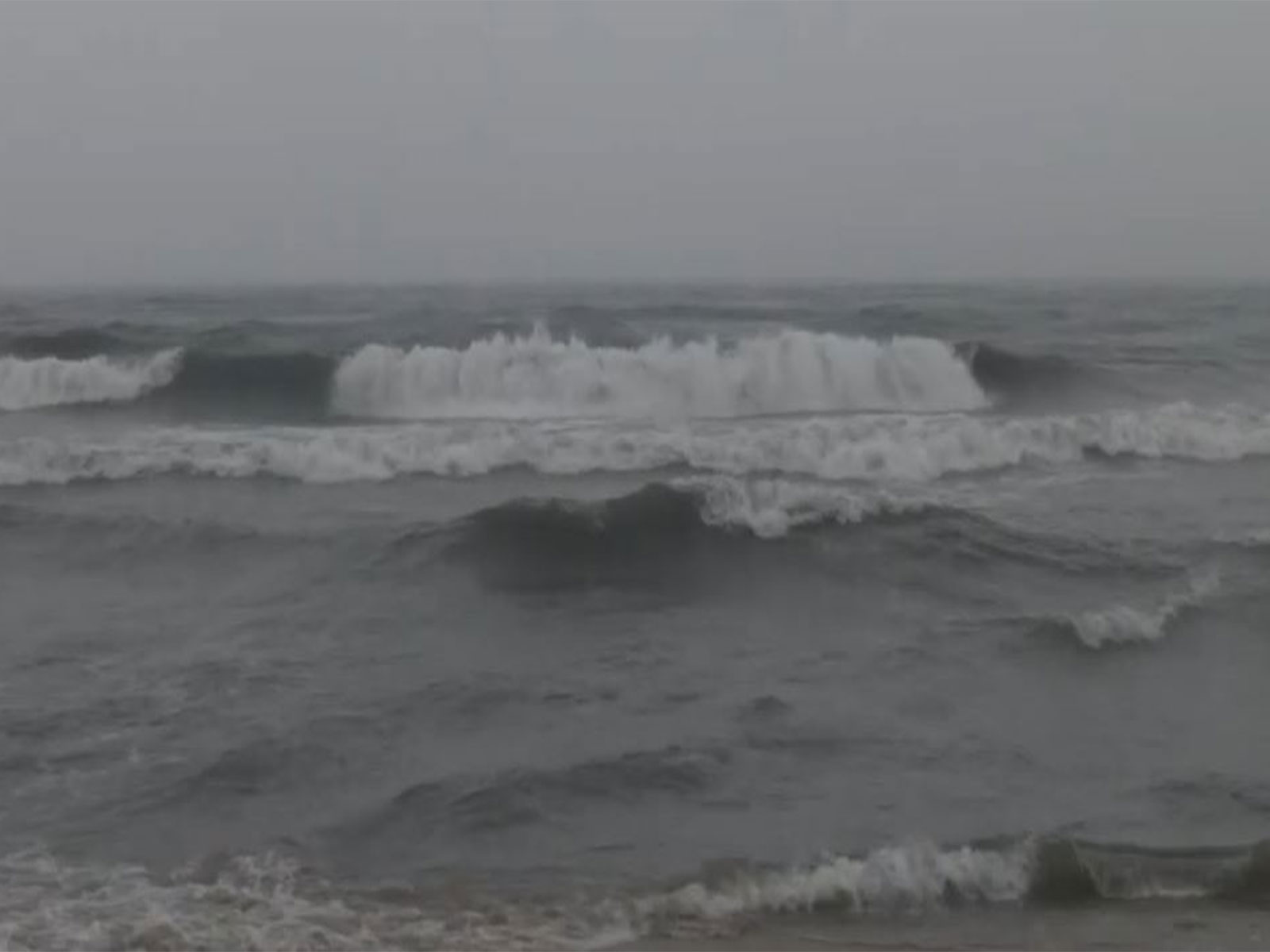 Visual of sea near Chennai's Marina Beach ( File Photo/ANI)