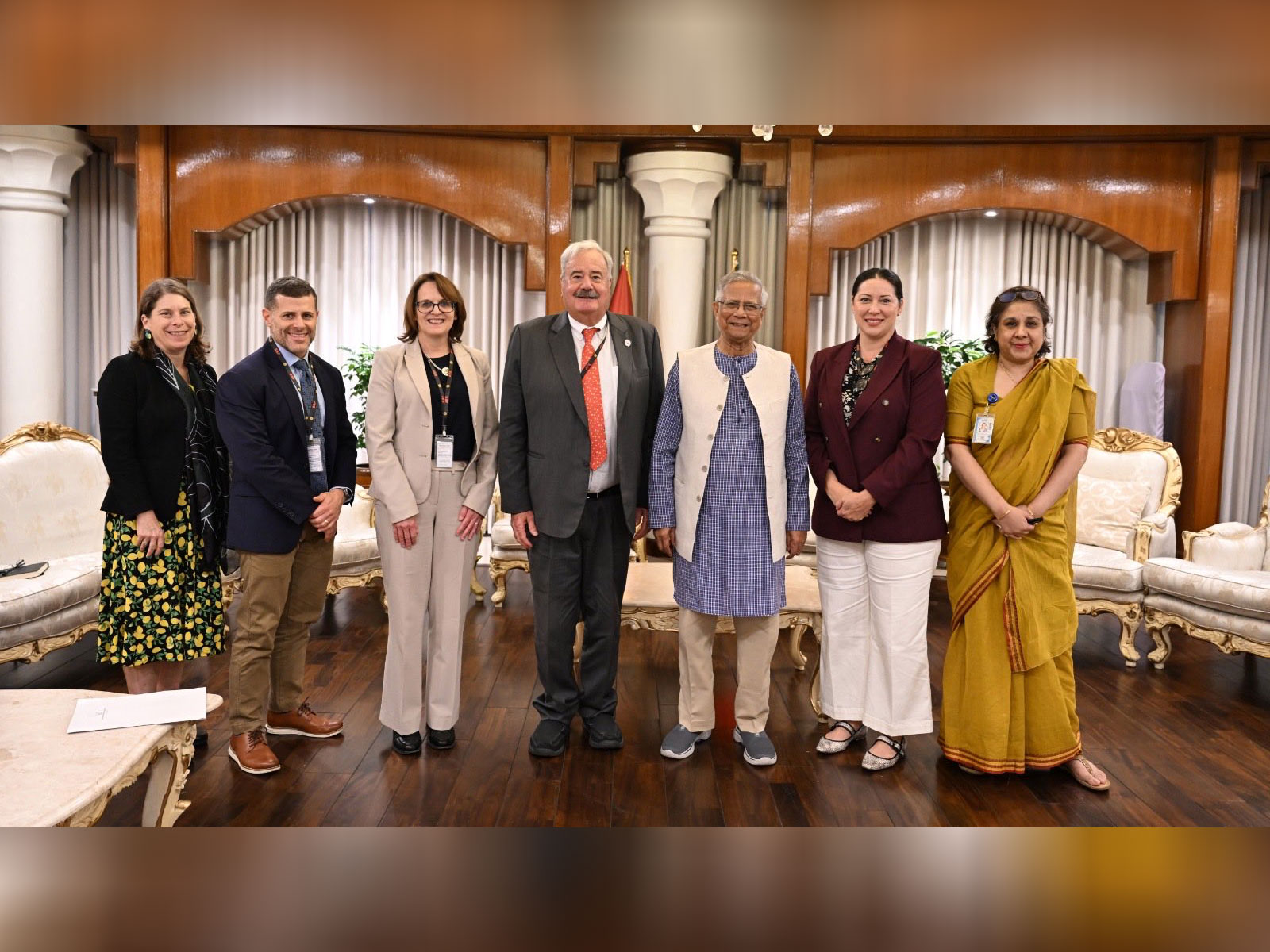Delegation US-based IRI meets Bangladesh Chief Adviser Yunus (Photo/X@ChiefAdviserGoB)