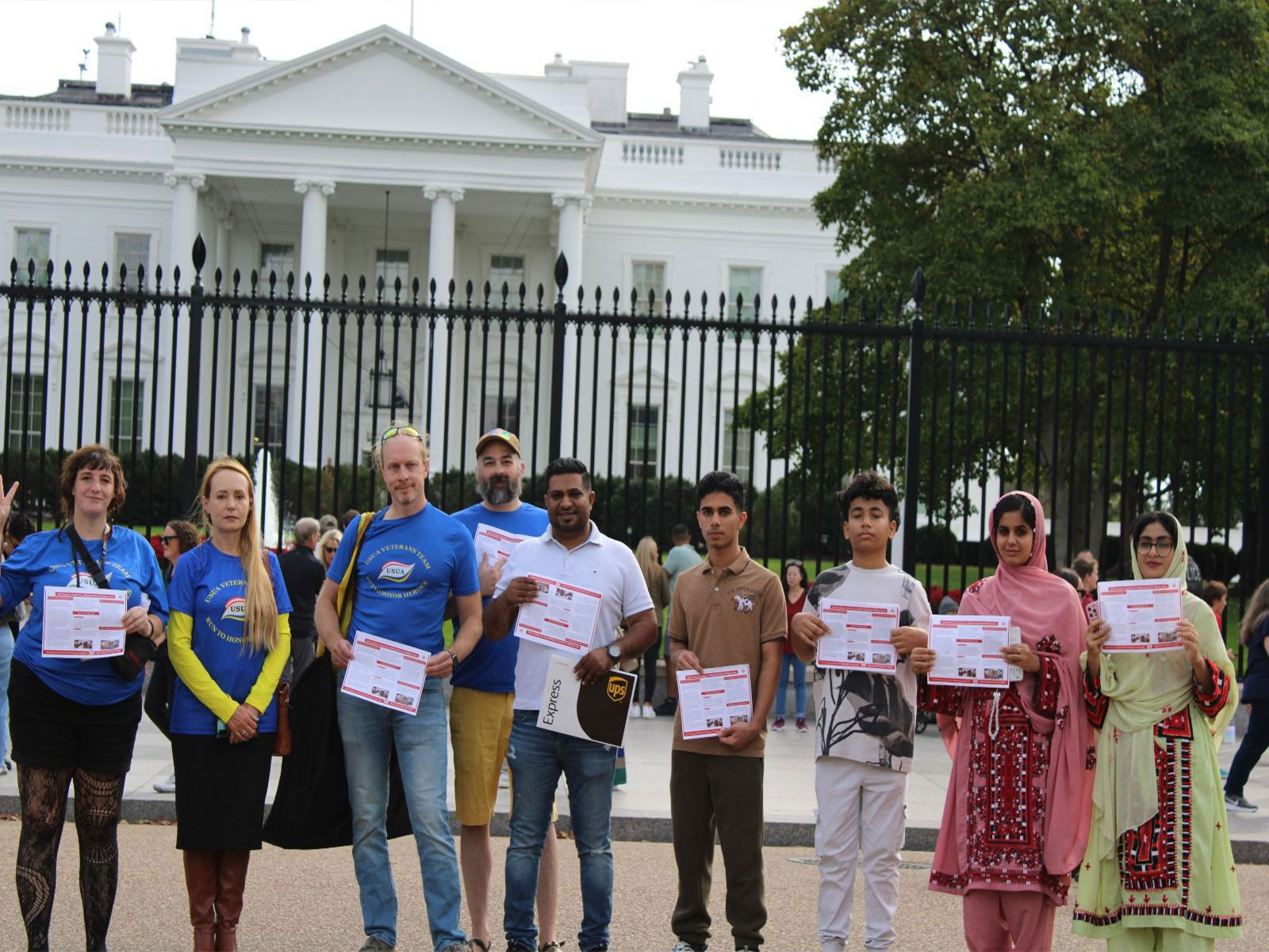 BNM holds awareness drive outside White House (Photo/ X@BNMFootages) 