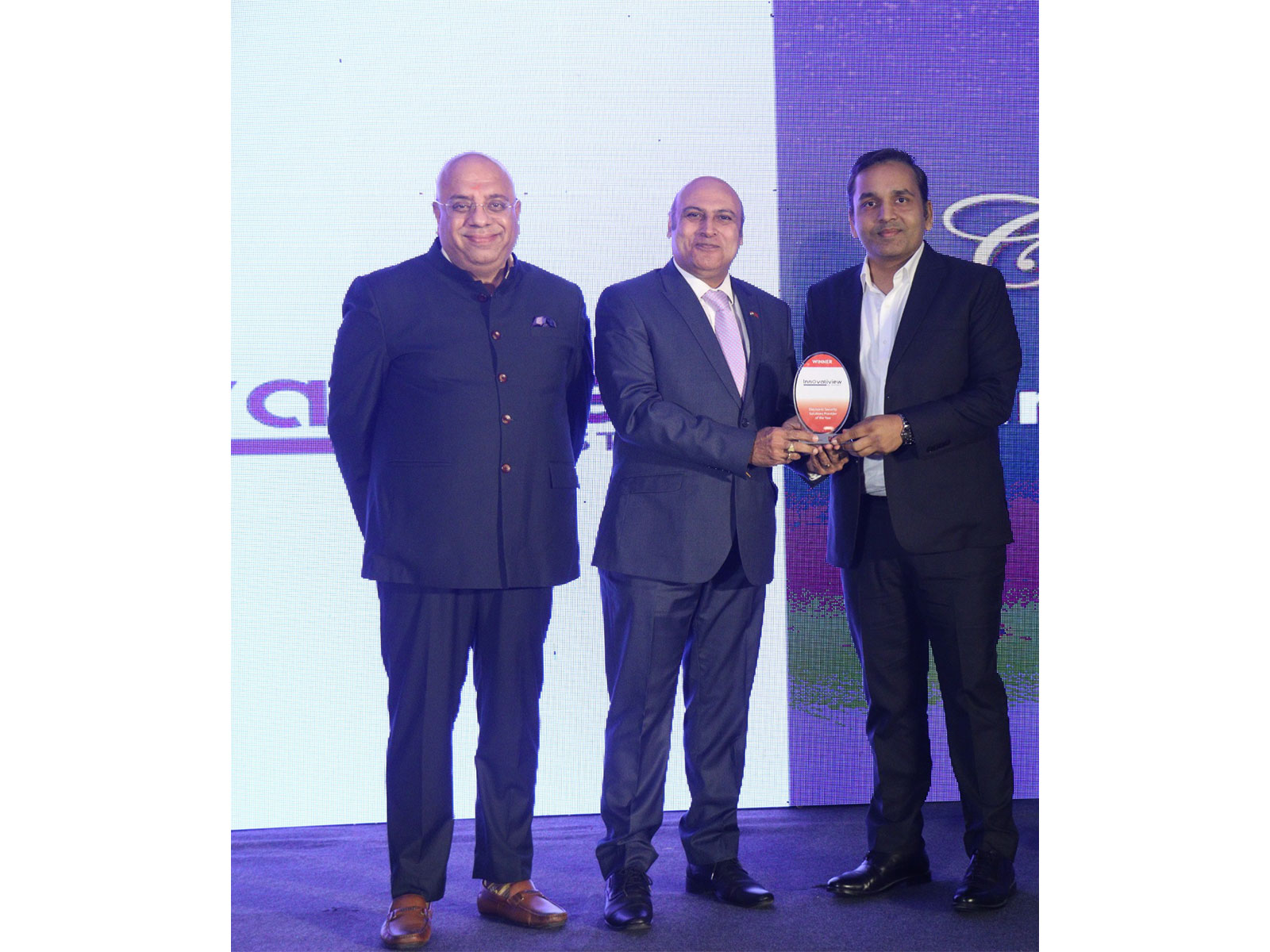 Mr. Ankit Agarwal, Promoter & Whole-time Director - Innovatiview receives ‘Electronic Security Solutions Provider of the Year’ awarded to Innovatiview at BW Security World Excellence Awards 2025