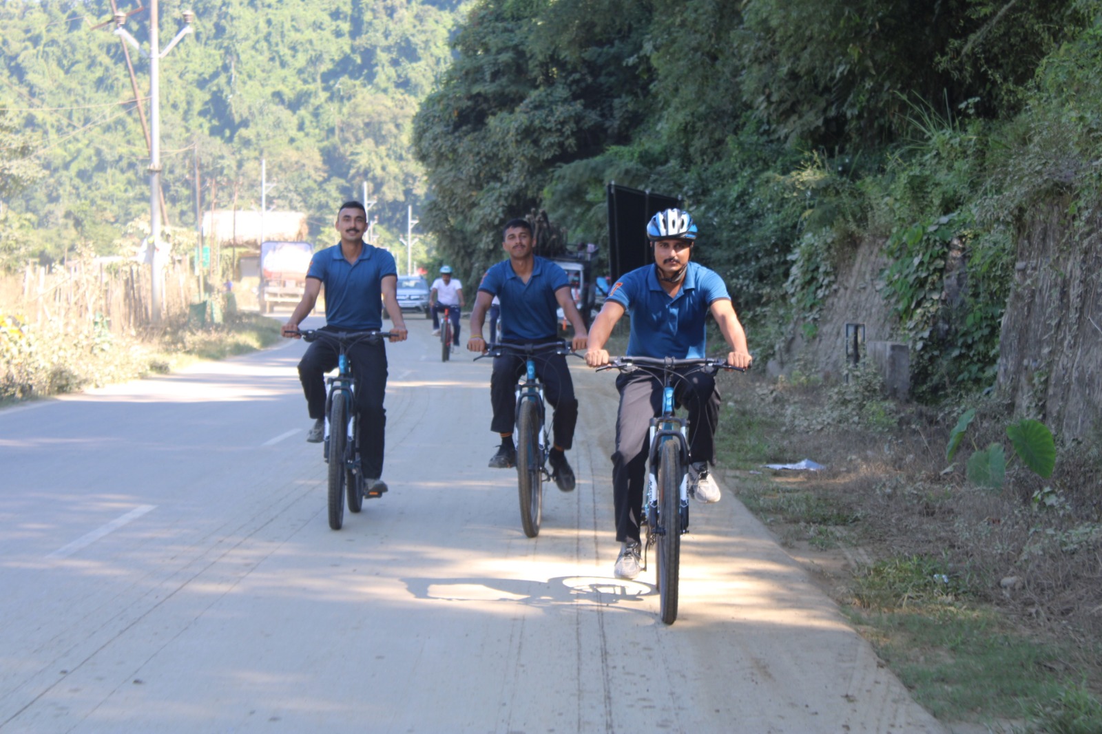 Joint cycle rally in Aalo (Photo/ANI)
