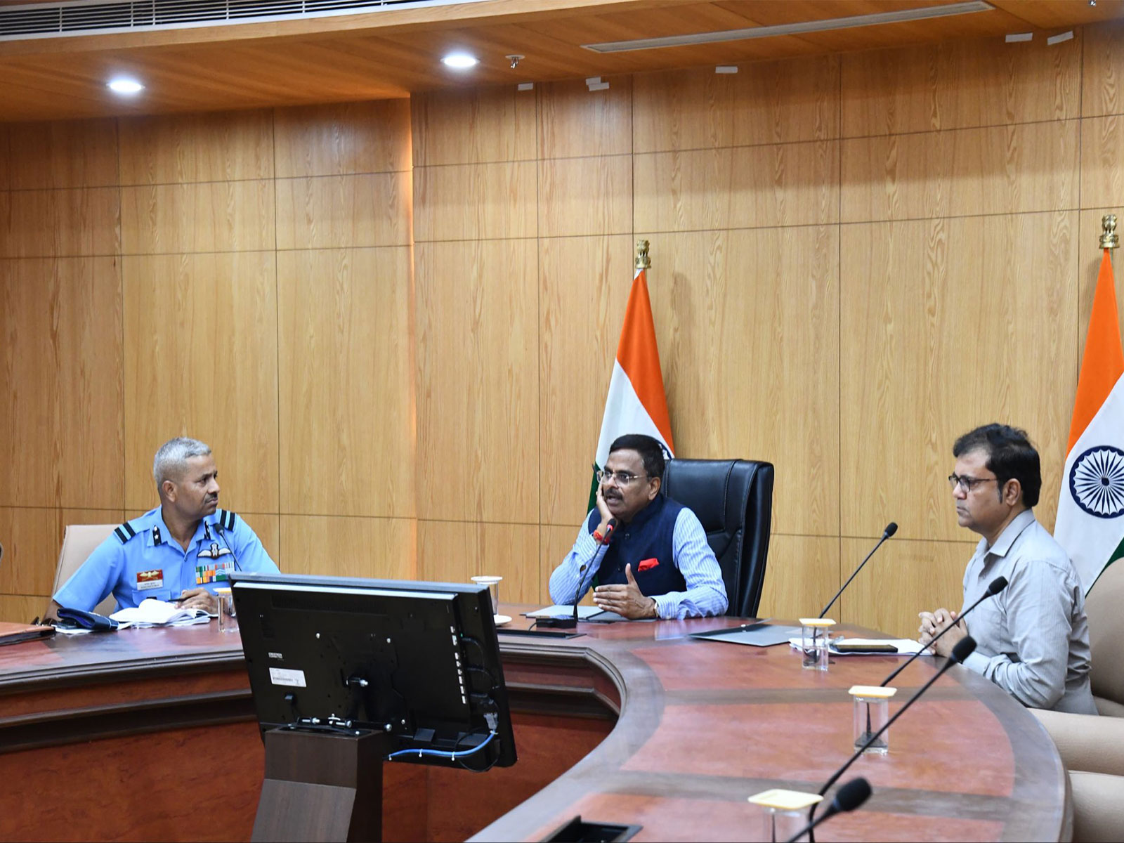 Assam Chief Secretary holds meeting with officials on Air Force Day celebrations (Photo/@CSAssam_/X)