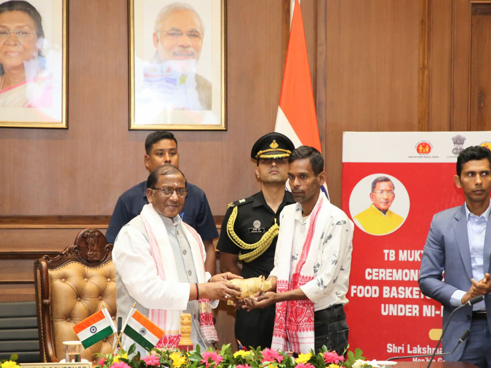 Assam Governor adopts 100 TB patients under Ni-kshay mitra initiative (Photo: ANI)