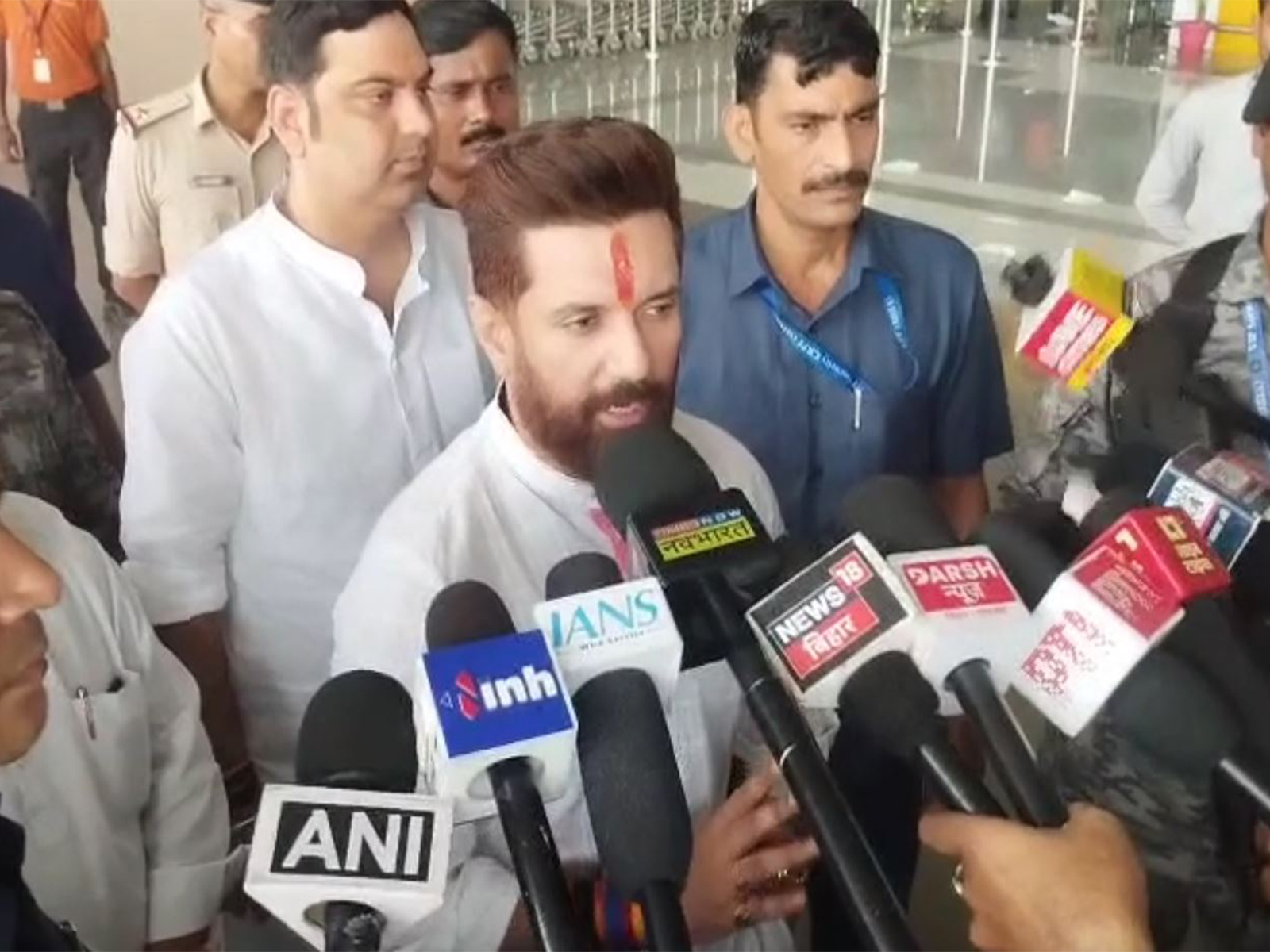 Lok Janshakti Party (Ram Vilas) chief Chirag Paswan (Photo/ANI)