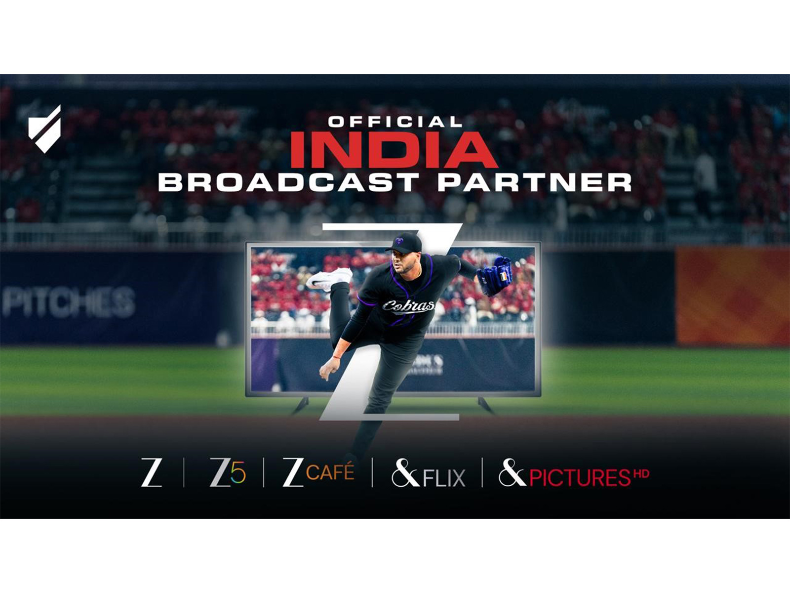 Historic partnership will bring all Baseball United Season One games to India live in English and Hindi across multiple channels and digital platform of ‘Z’ 