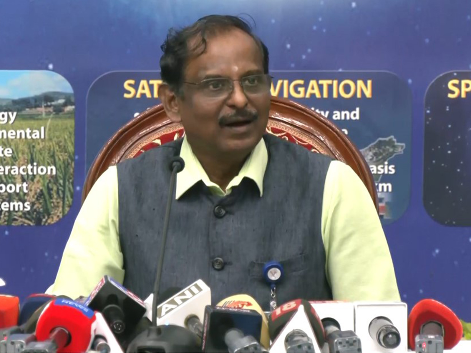 V Narayanan, Chairman of the Indian Space Research Organisation (Photo/ANI)
