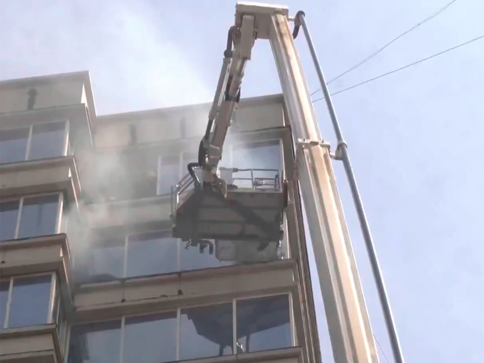 People rescued after a fire broke out at JMS (Photo/ANI)