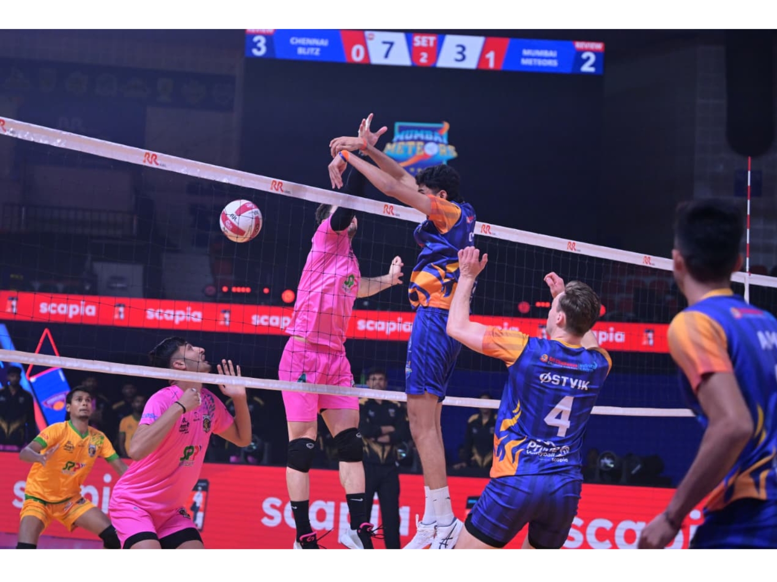 PVL 2025 Season 4 (Match 32): Mumbai Meteors storm into Semi-Finals with hard-fought win over Chennai Blitz
