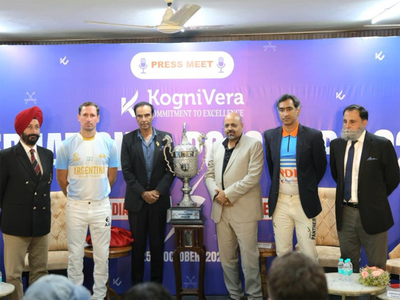 Indian Polo Association members and players during trophy launch (Photo: IPA)