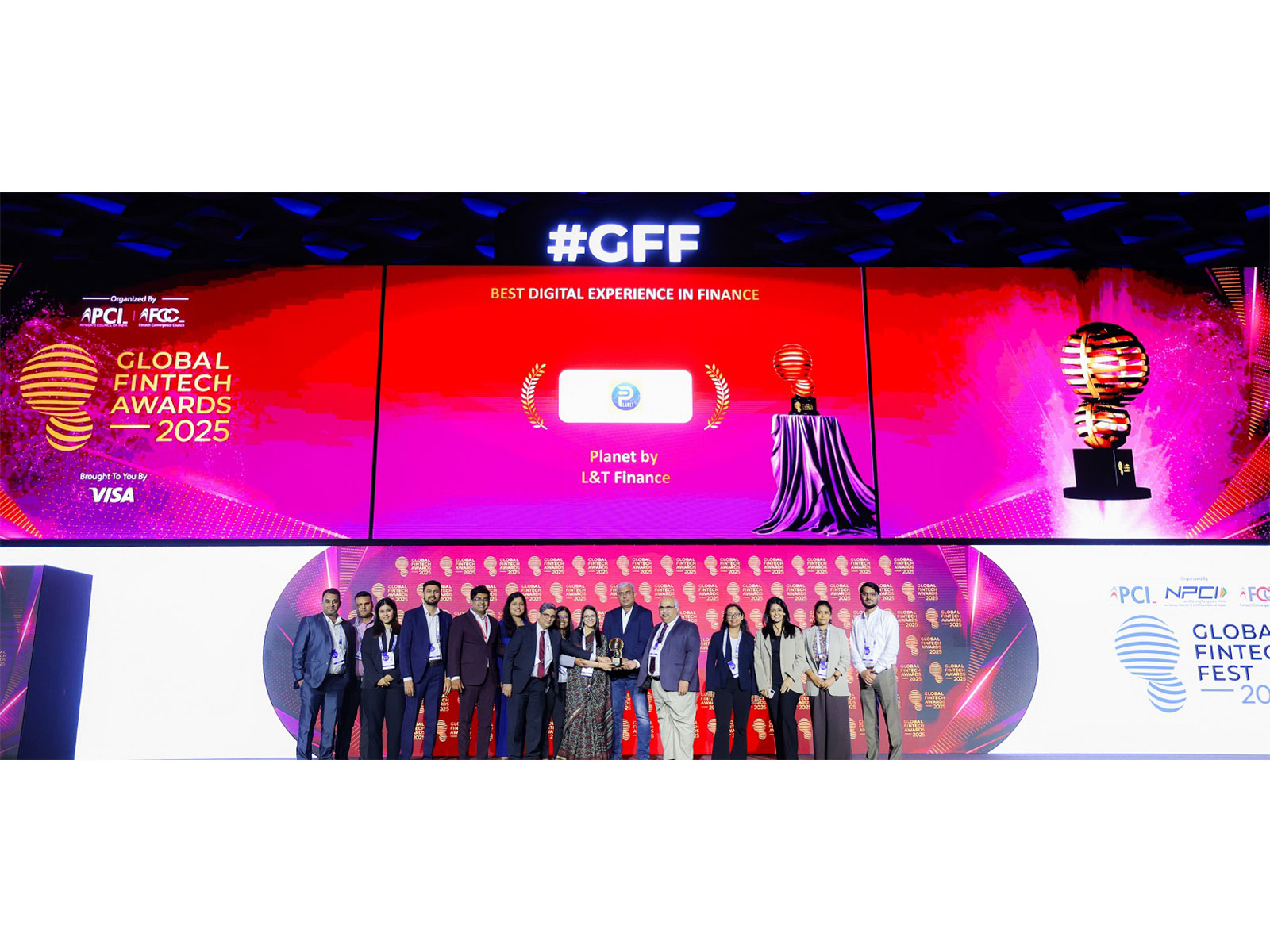 Team LTF received the award at the Global Fintech Fest 2025