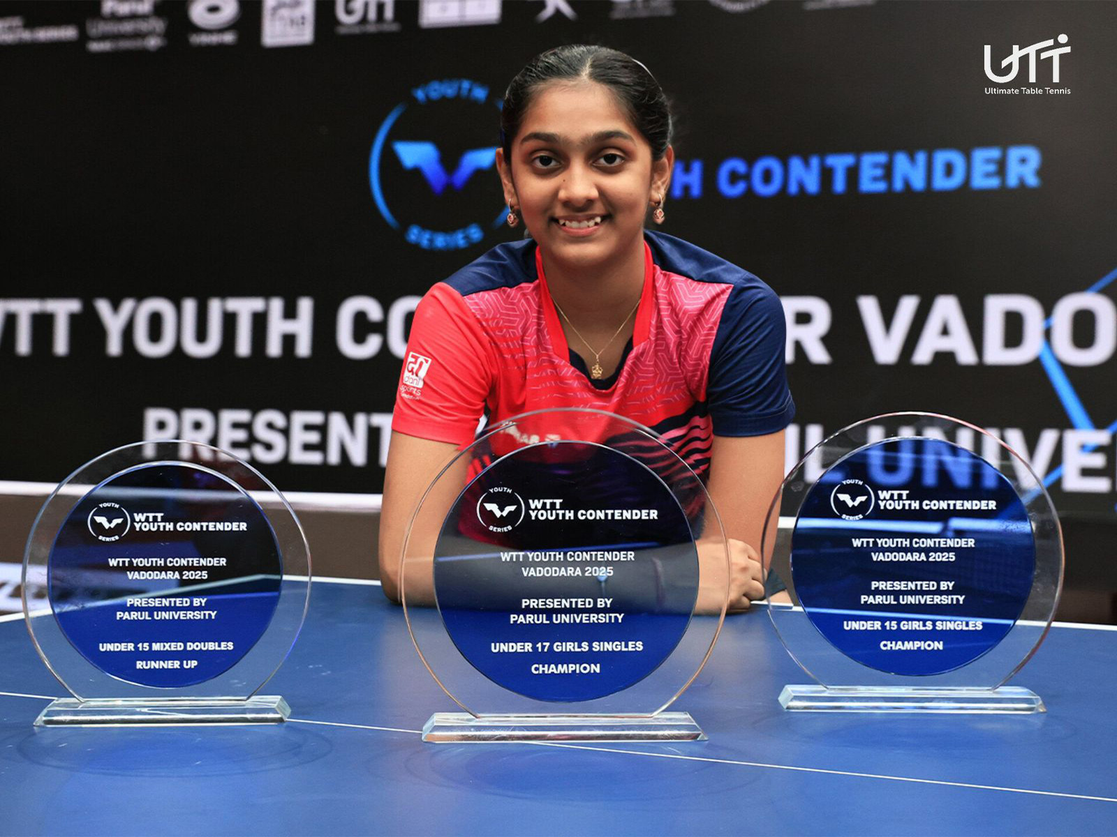 Divyanshi Bhowmick. (Photo: Ultimate Table Tennis)