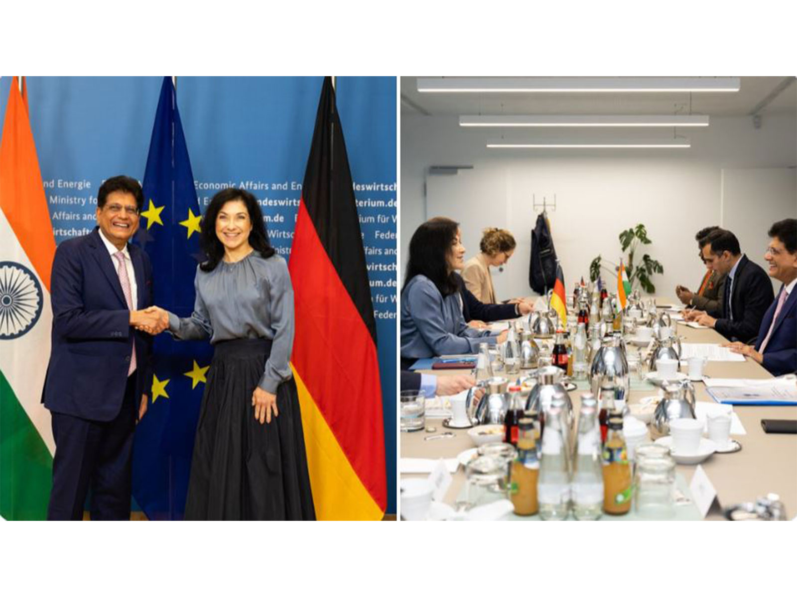 Commerce and Industry Minister Piyush Goyal with German Federal Minister for Economic Affairs and Energy Katherina Reiche in Berlin (Photo/X/Piyush Goyal)