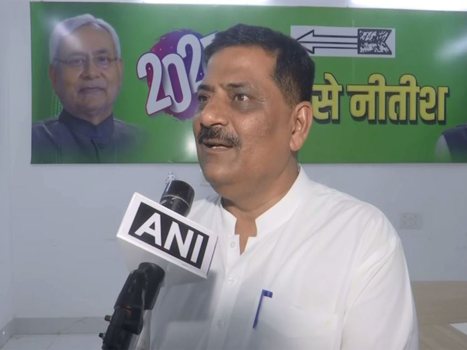 JD(U)'s National Working President Sanjay Kumar Jha (Photo/ANI)