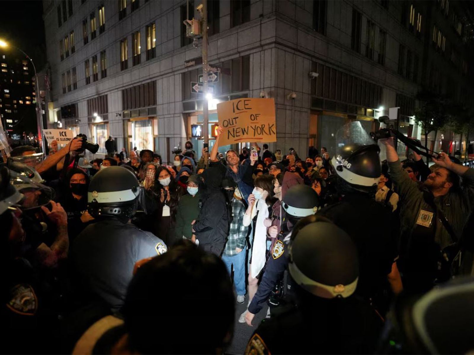 Anti ICE protests in New York (Photo/Reuters)