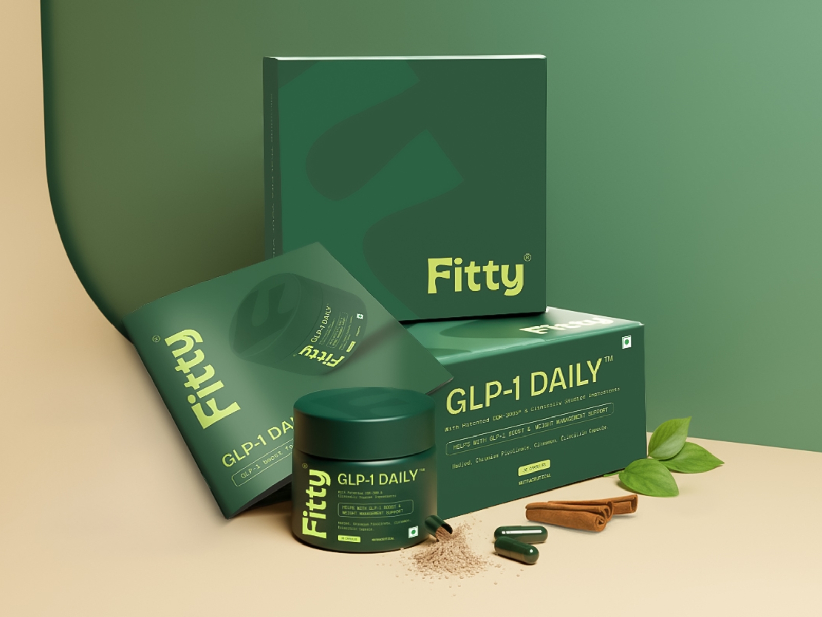 Fitty GLP-1 Daily by NoGuiltFitness for Healthy Weight loss and Sugar balance.