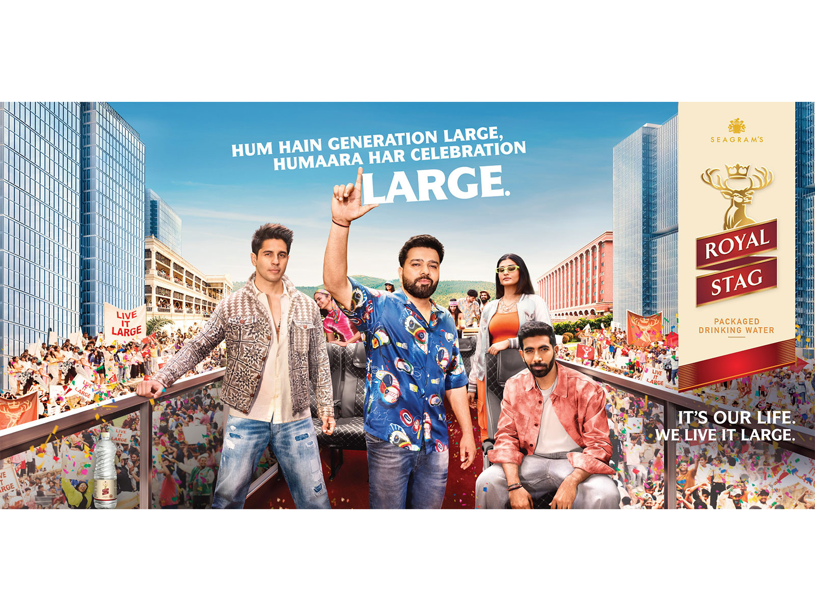 Seagram’s Royal Stag Packaged Drinking Water announced the launch of its festive campaign - #CelebrateLarge - Hum Hain Generation Large, Humaara Har Celebration Large