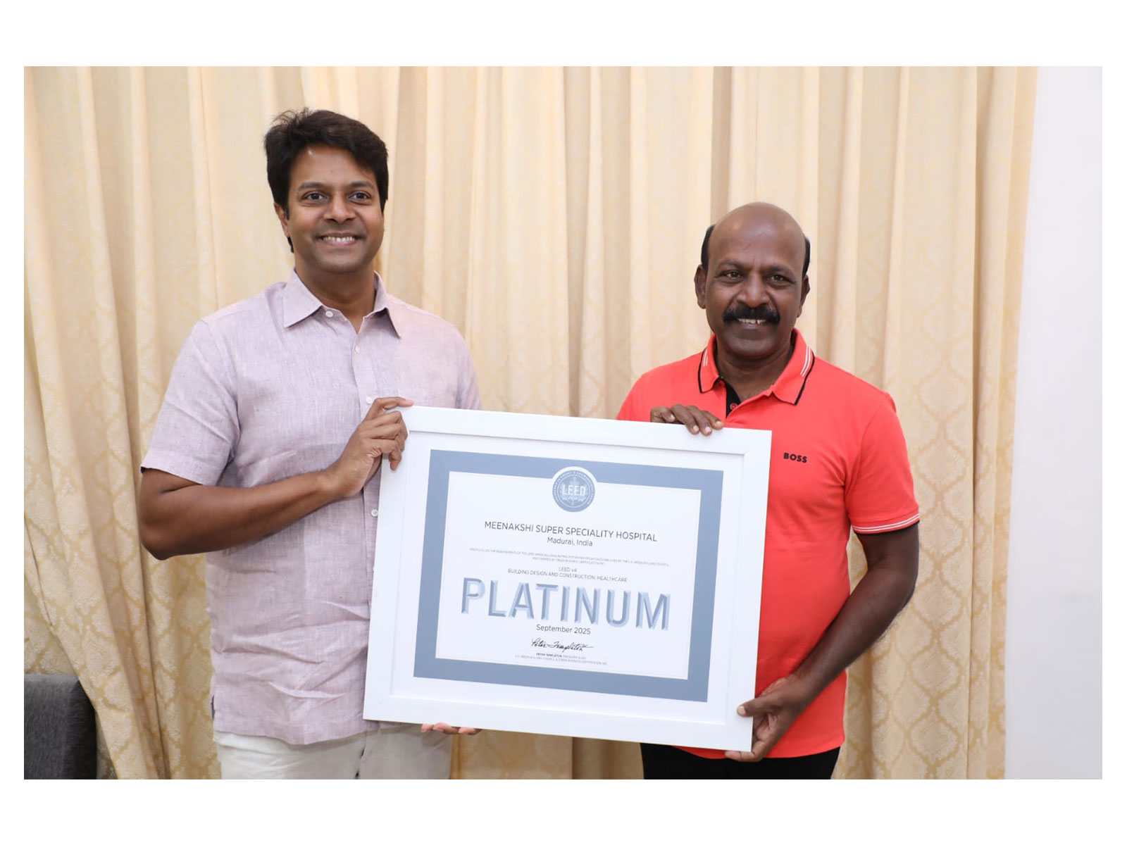 Meenakshi Super Speciality Hospital Sets Benchmark with India’s First LEED Platinum Certification