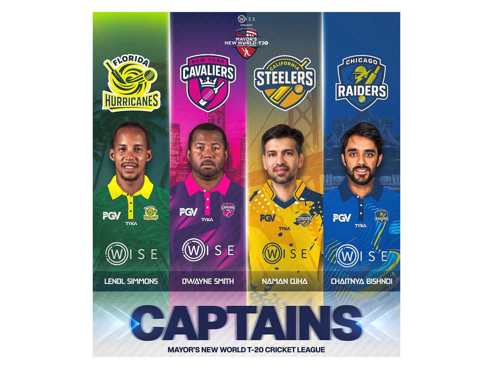 The captains (Photo: Mayor's New World T20) The captains (Photo: Mayor's New World T20)