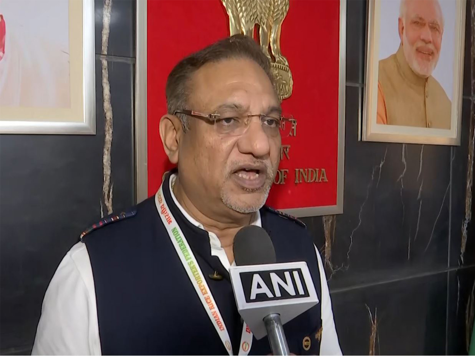Prem Garg, Chairman of Shri Lal Mahal Group and National President of the Indian Rice Exporters Federation (IREF) (Image: ANI)