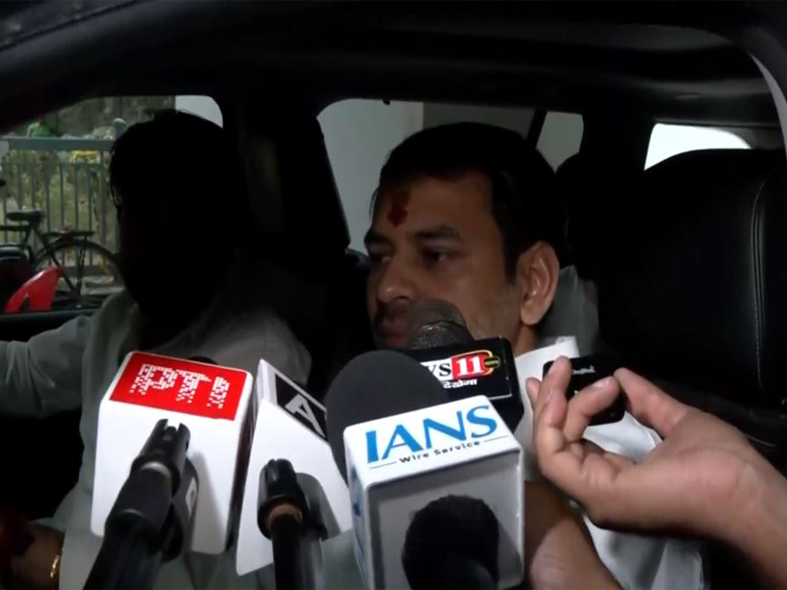 Janshakti Janta Dal (JJD) chief Tej Pratap Yadav. (Photo/ANI)