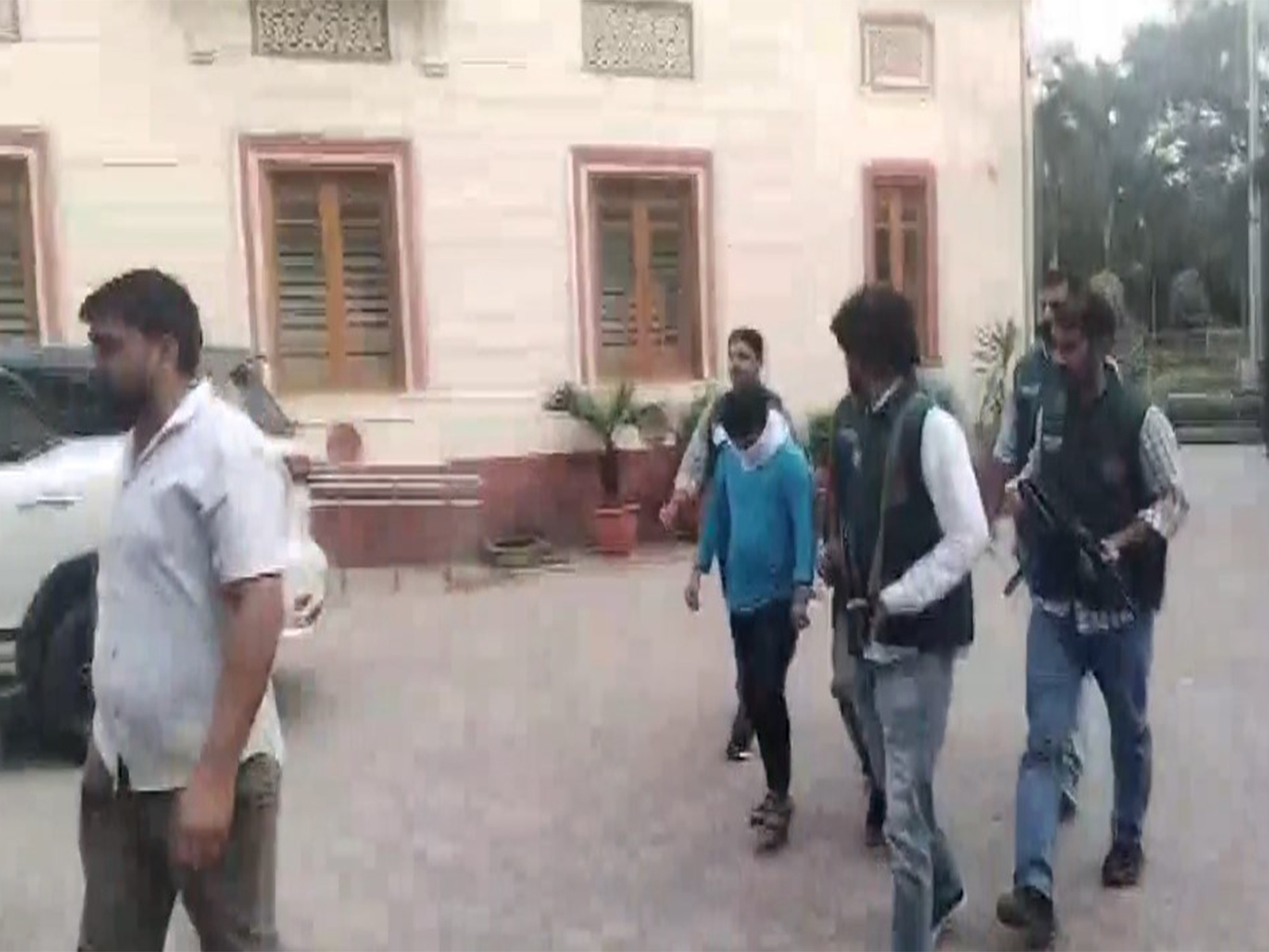 The two accused arrested by Delhi Police Special Cell were brought to Delhi's Patiala House Court on Friday. (Photo/ANI)