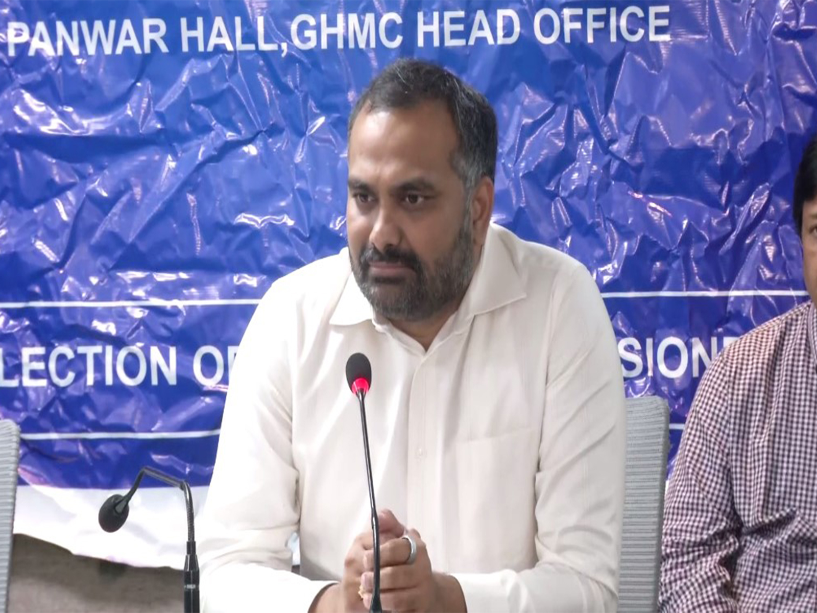 GHMC commissioner and DEO RV Karnan (Photo: ANI) GHMC commissioner and DEO RV Karnan (Photo: ANI)