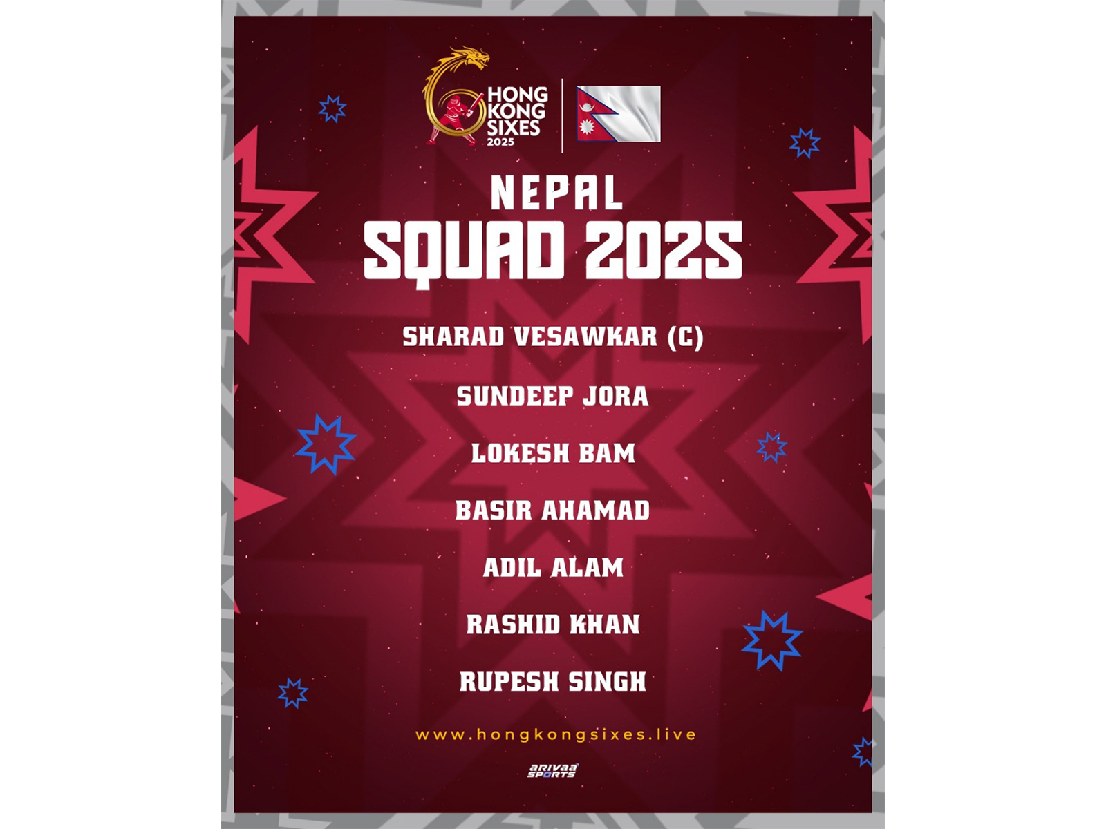 Nepal squd (Photo: Hong Kong Sixes)