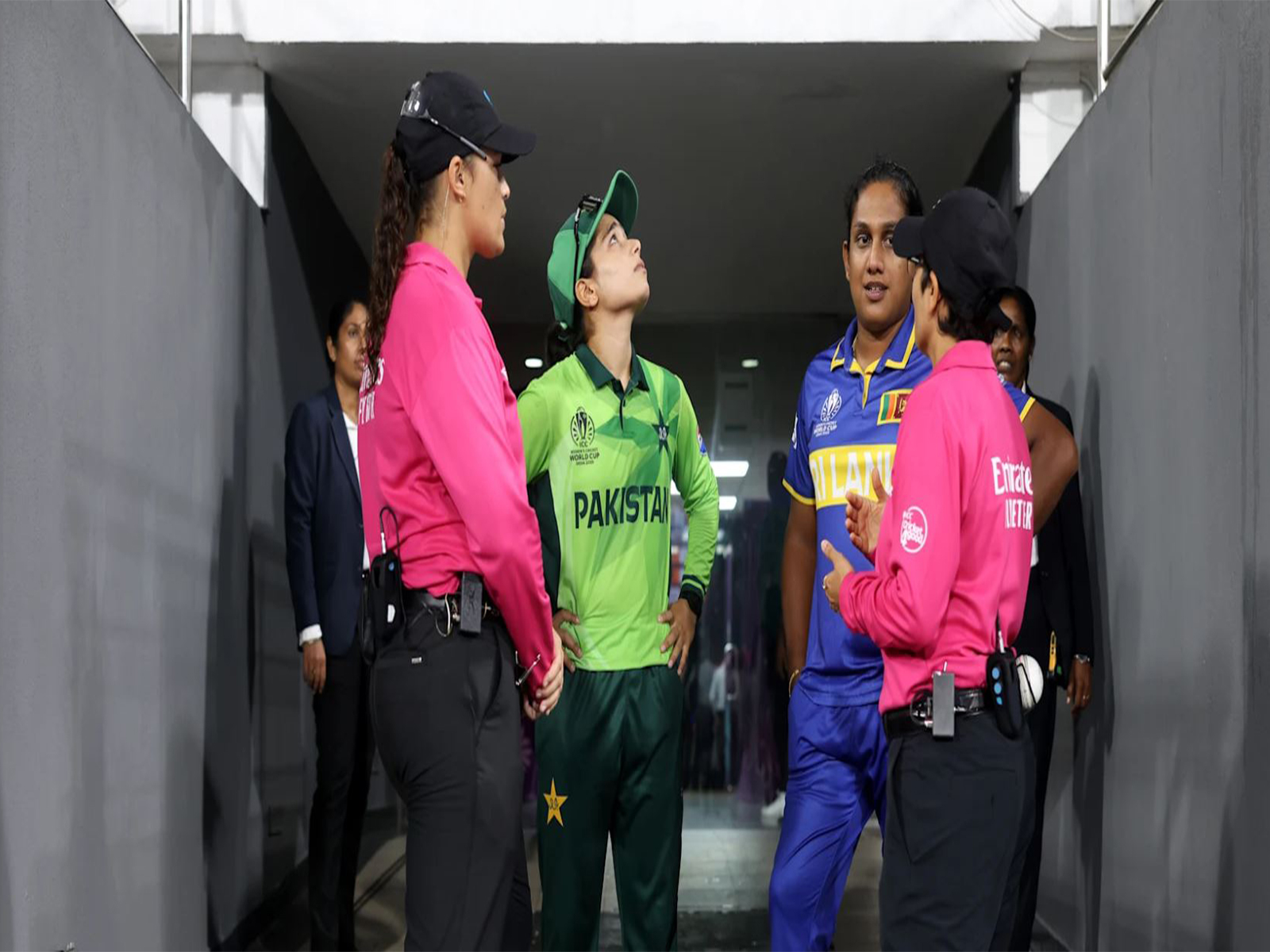 Fatima Sana and Chamari Athapaththu (Photo: ICC)