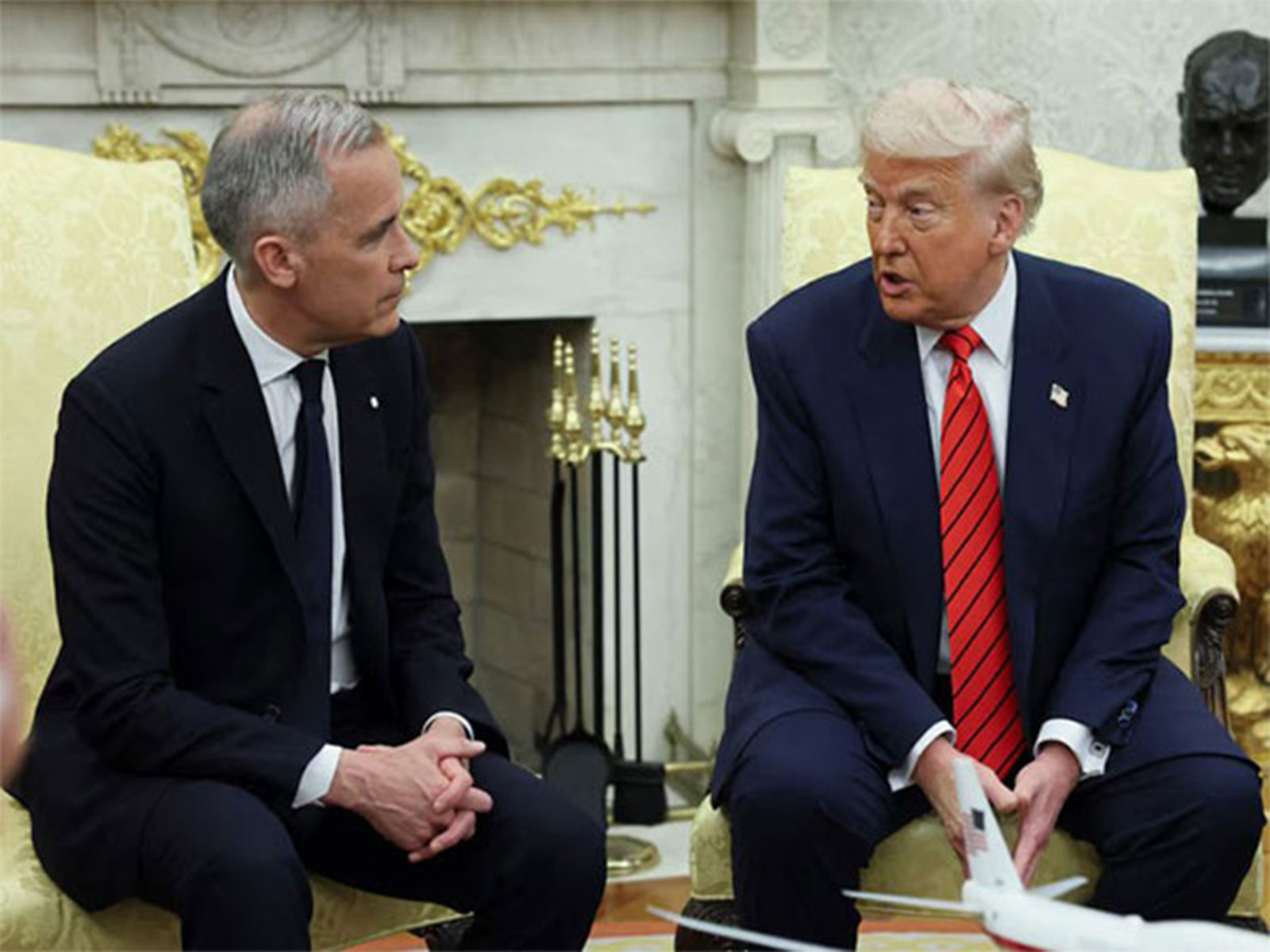 Canadian Prime Minister Mark Carney (on left) and US President Donald Trump (File Photo/Reuters)