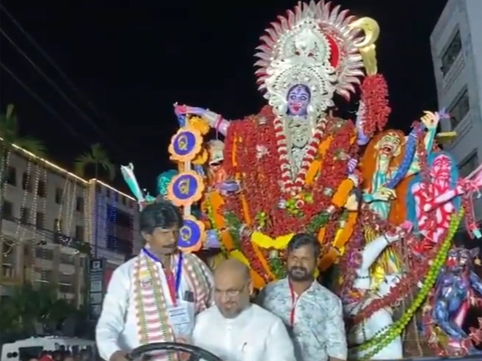Cuttack glows with festive spirit as Maa Kali immersions held. (Photo/ANI)