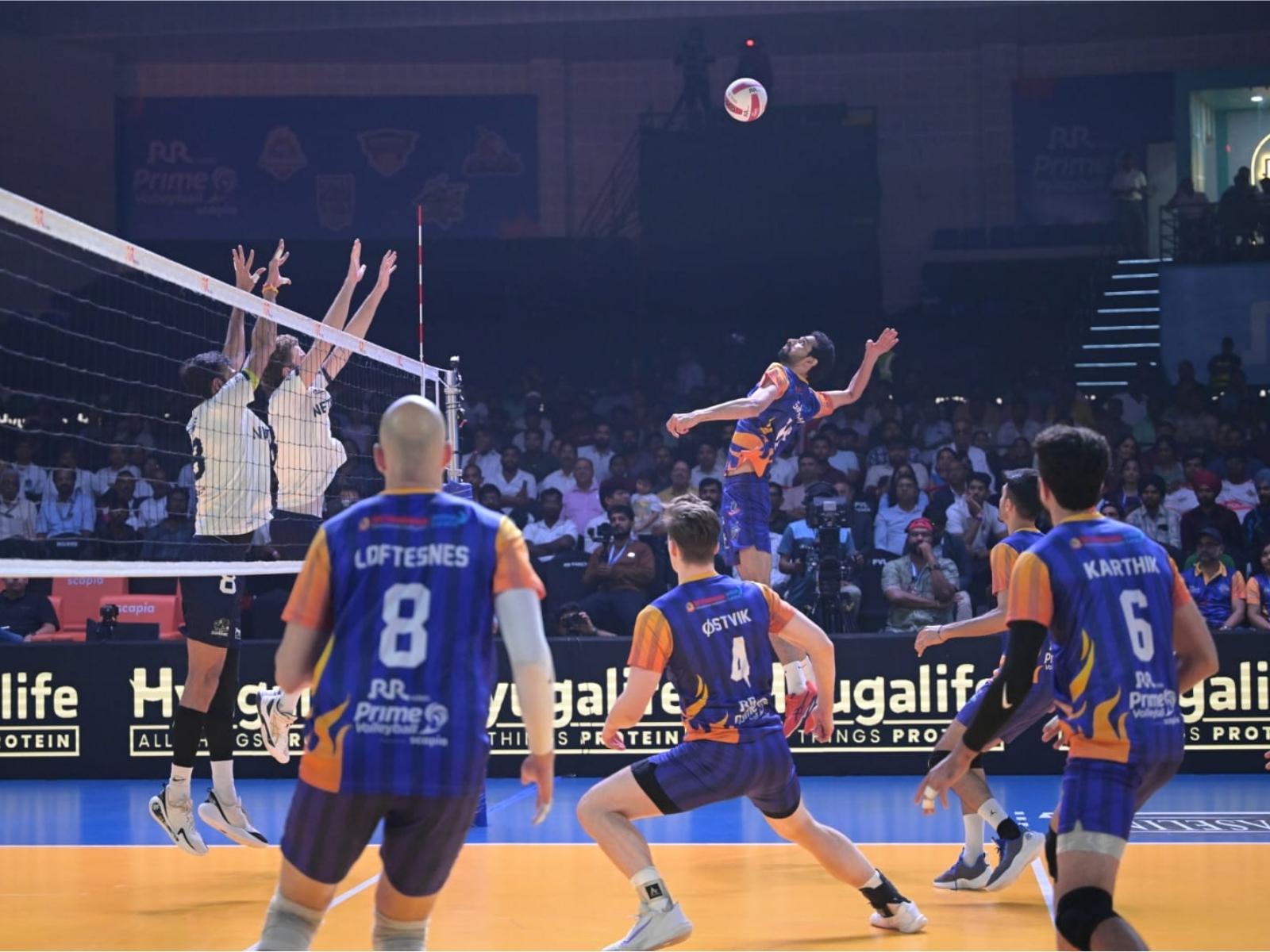 PVL 2025 Season 4 (Match 36): Mumbai Meteors storm into the final with a commanding victory over Goa Guardians