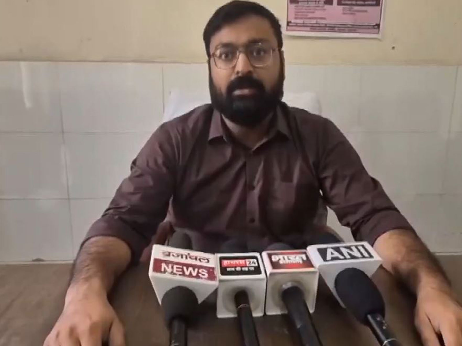 Dr Rajat from the Community Health Centre in Sikandra Rao (Photo/ANI)