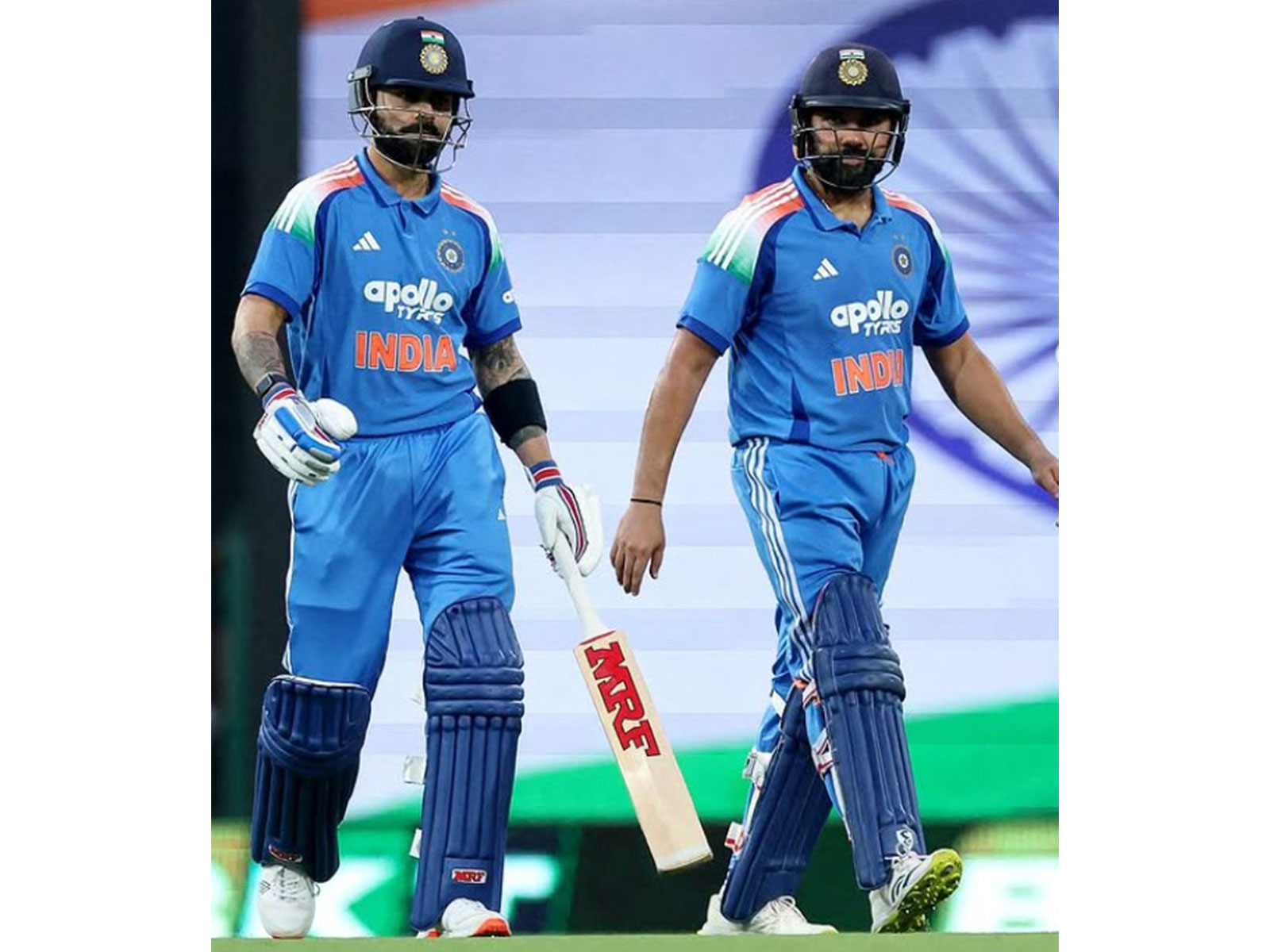 Rohit Sharma and Virat Kohli. (Photo: @cricket.com.au Instagram)