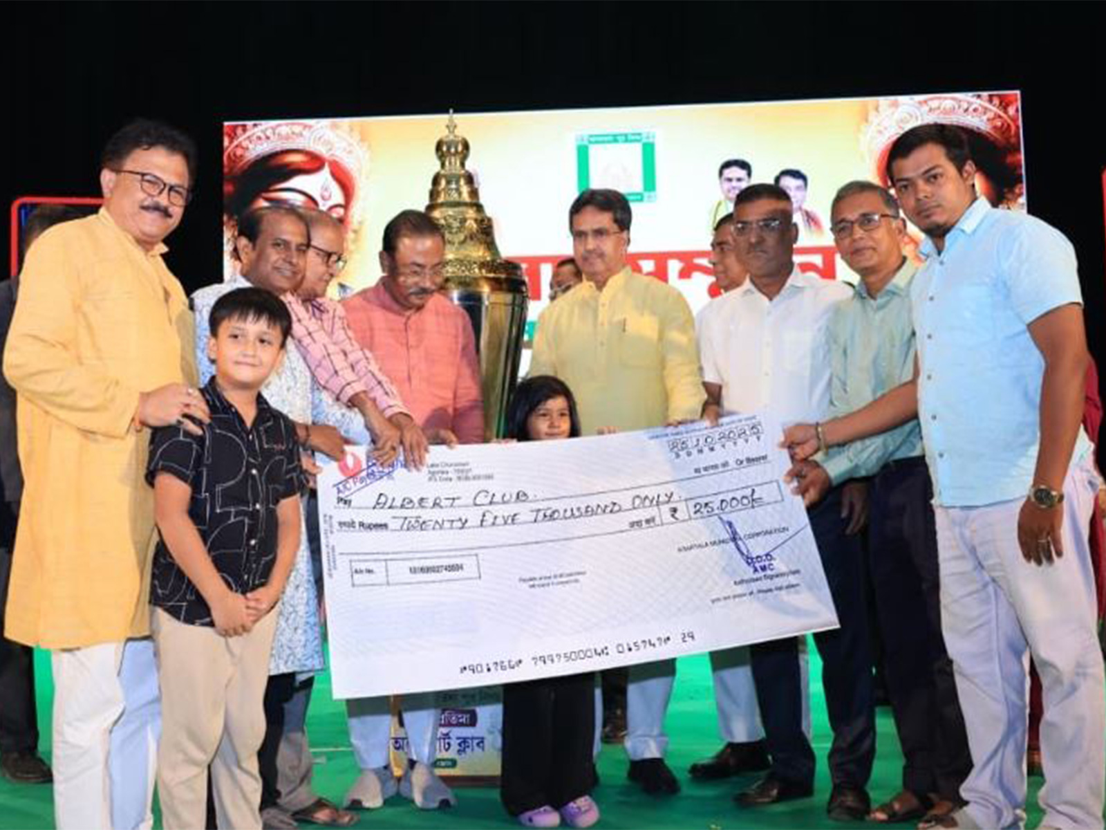 Tripura Chief Minister Manik Saha participates in the Sharad Samman 2025 award ceremony in Agartala (Photo/ANI)